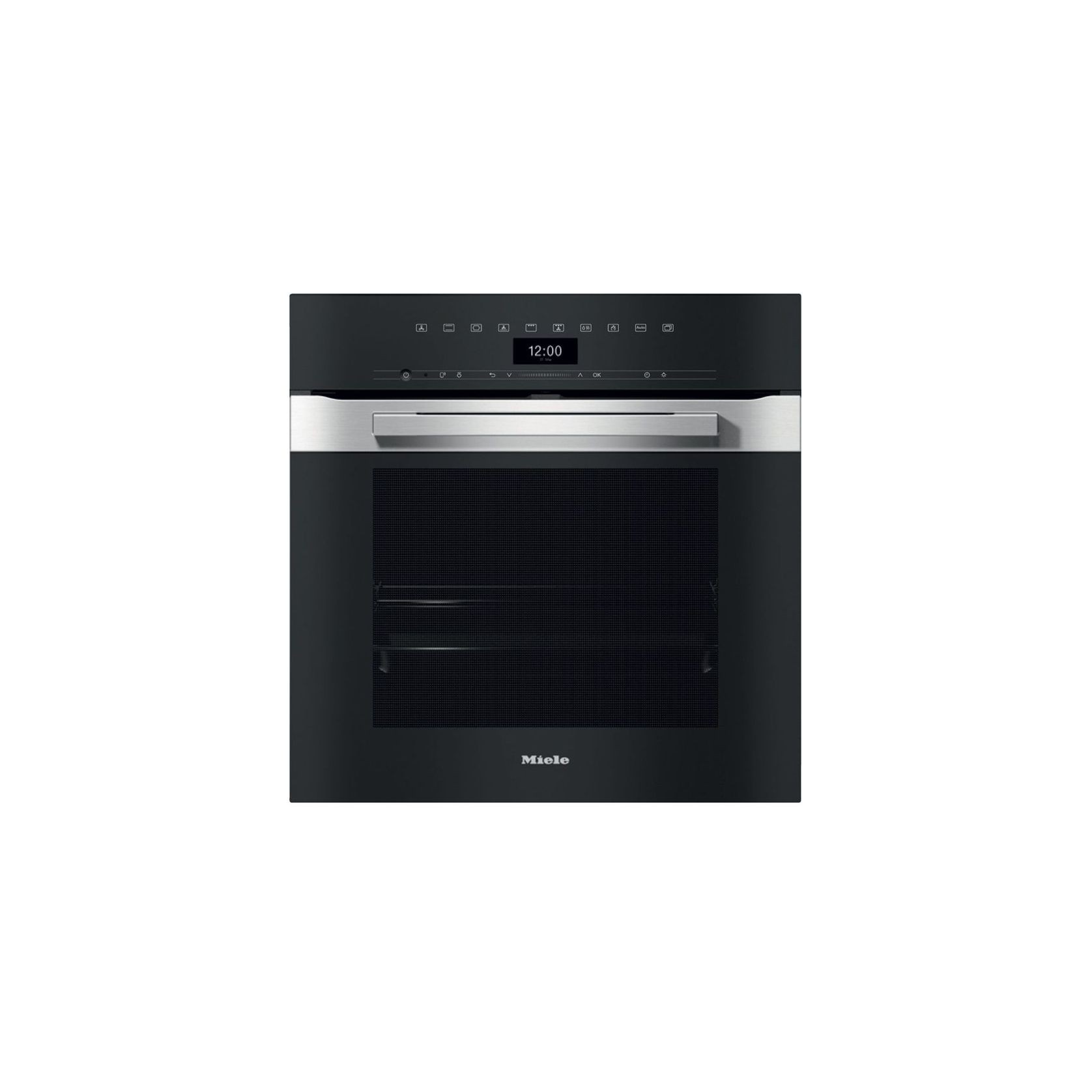 Miele Pureline Cleansteel Pyrolytic Oven W.600 H 7464 Bp gallery detail image