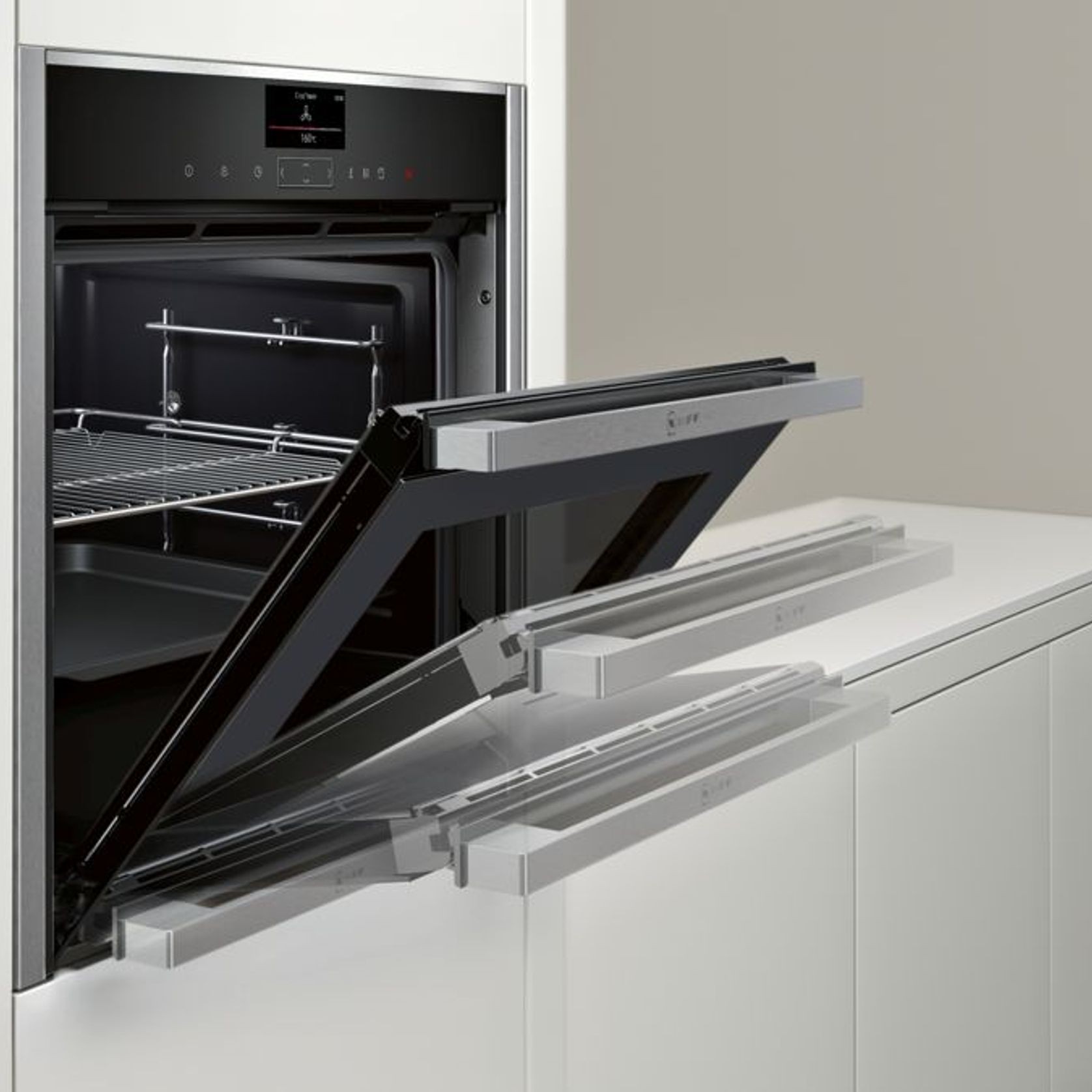 Neff 60 Pyrolyric Slide & Hide - Oven With Variosteam gallery detail image