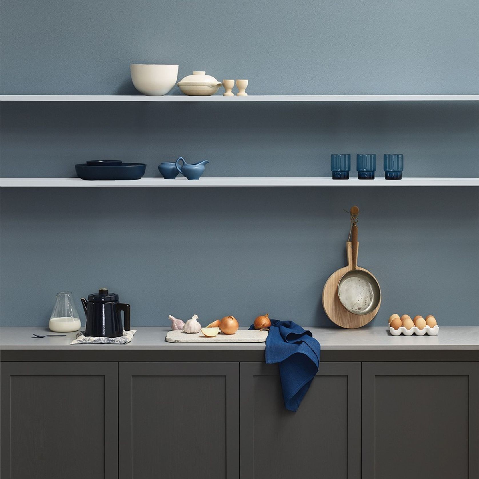 Eggshell Acrylic Paint in Dark Newport Blue gallery detail image
