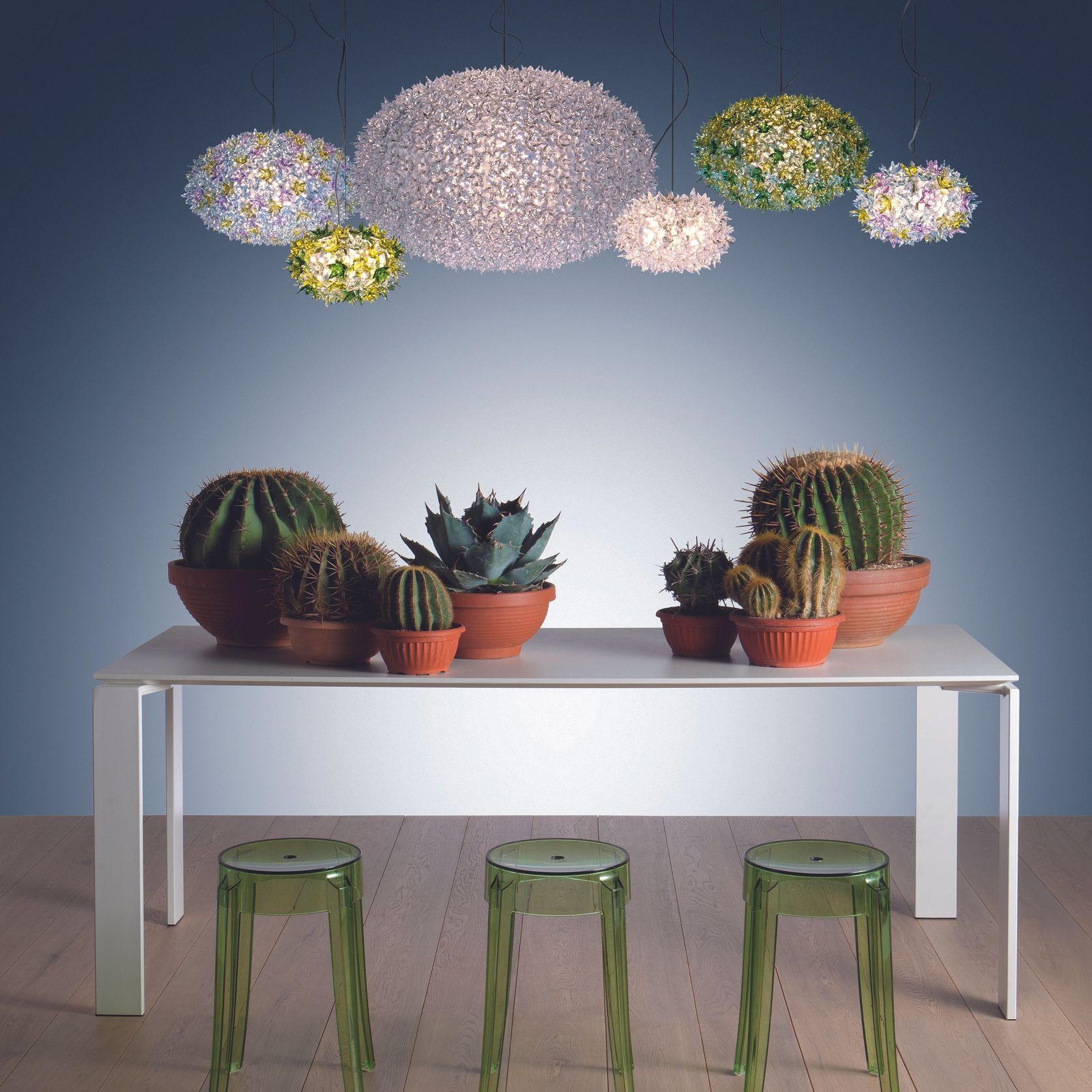 Bloom Medium Suspension Lamp - Metallic gallery detail image