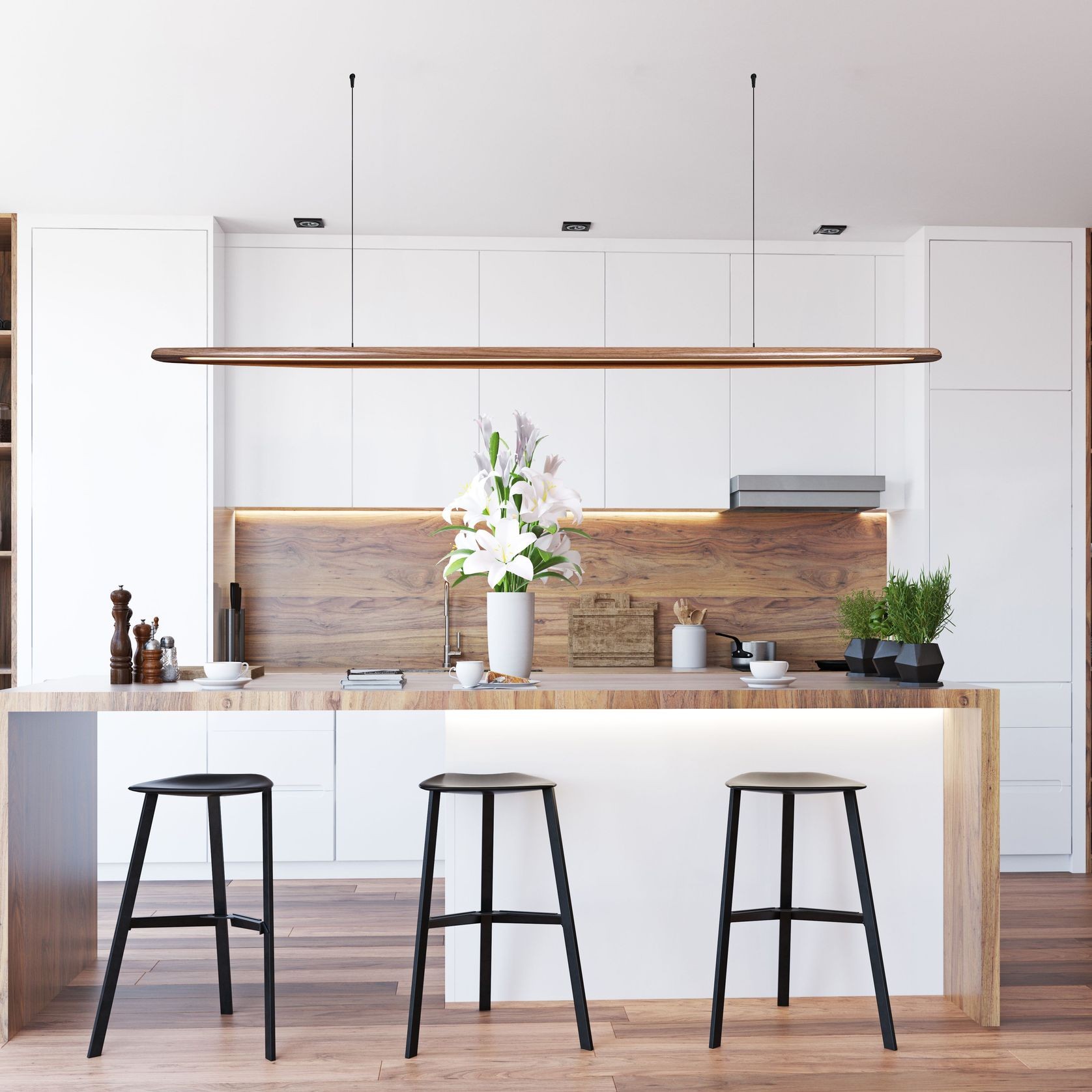 Cascade Timber Pendant gallery detail image