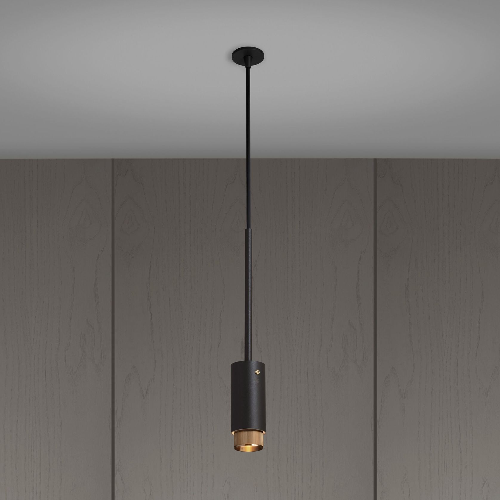Linear Exhaust Pendant Light | Graphite gallery detail image