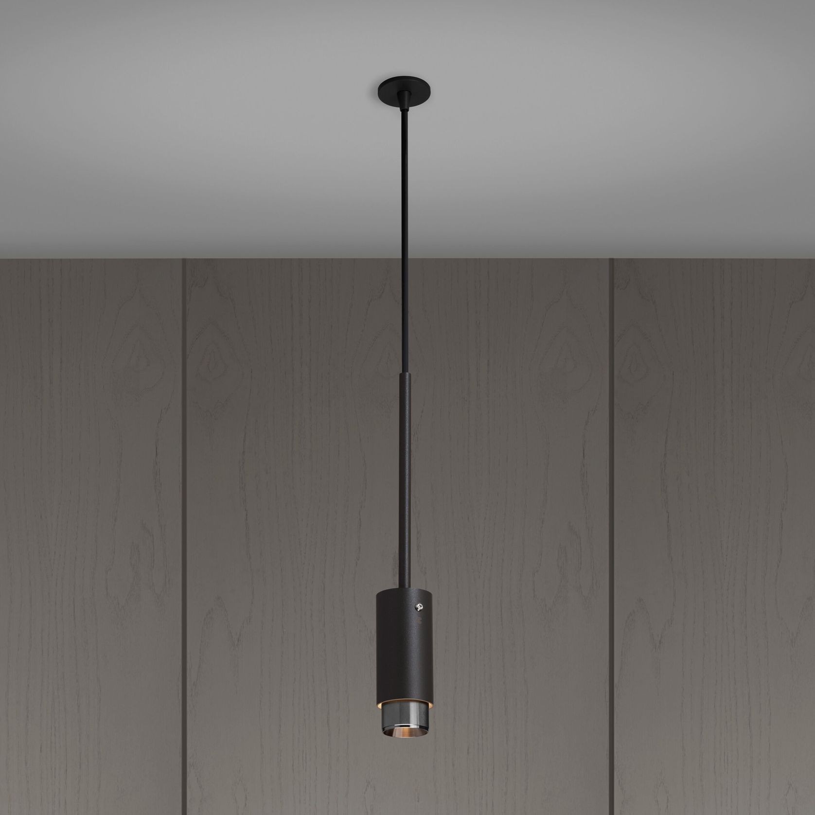 Linear Exhaust Pendant Light | Graphite gallery detail image