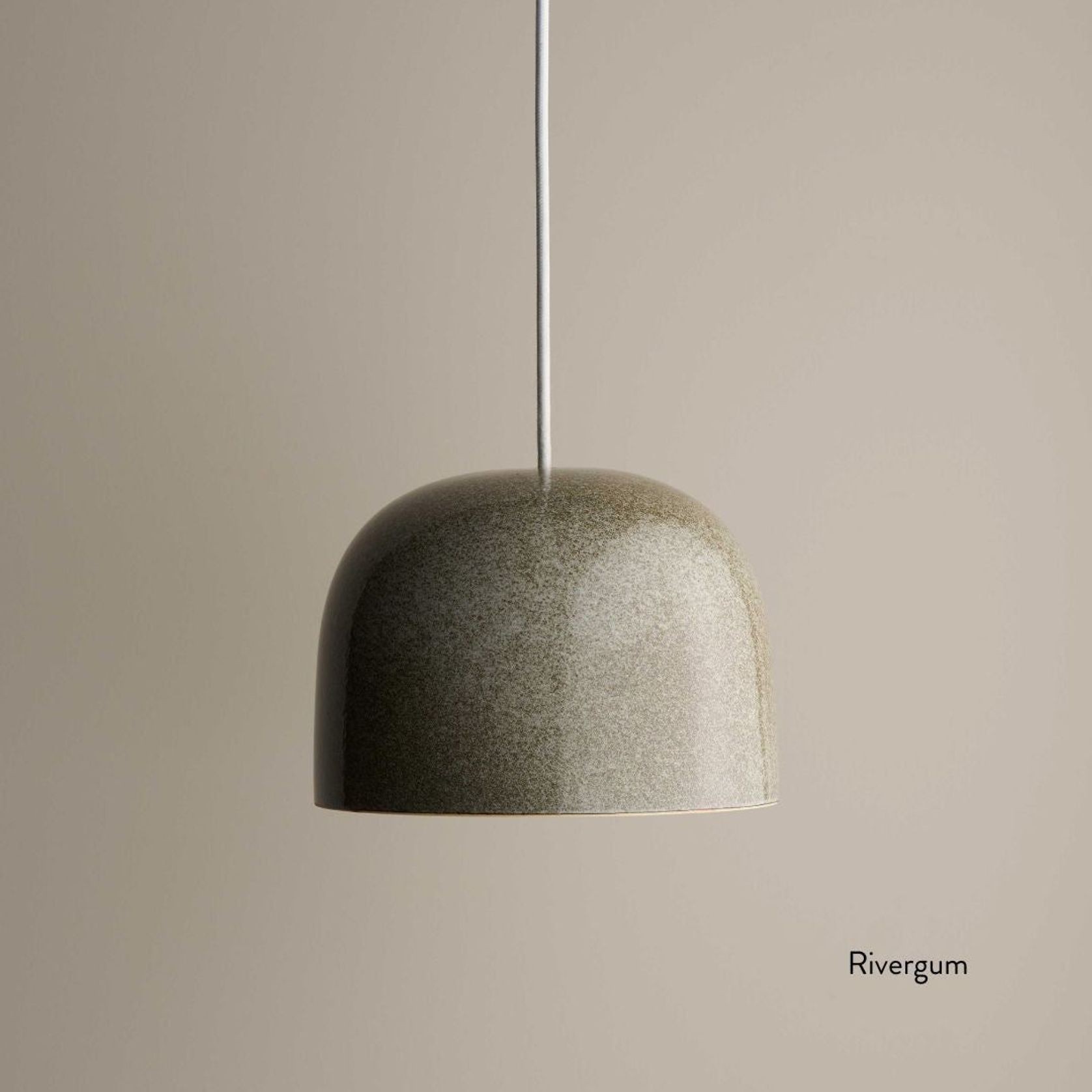 Ceramic Pendant Bell Light Small gallery detail image