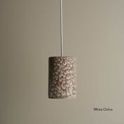Ceramic Cylinder Pendant Light Small gallery detail image