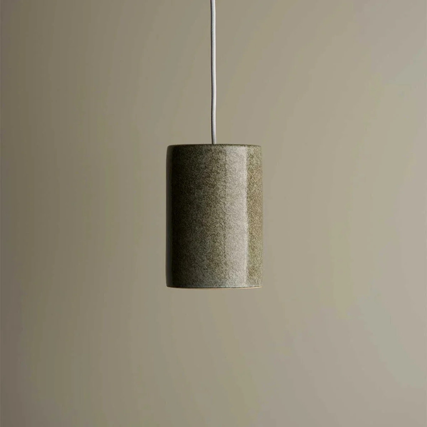 Ceramic Cylinder Pendant Light Small gallery detail image