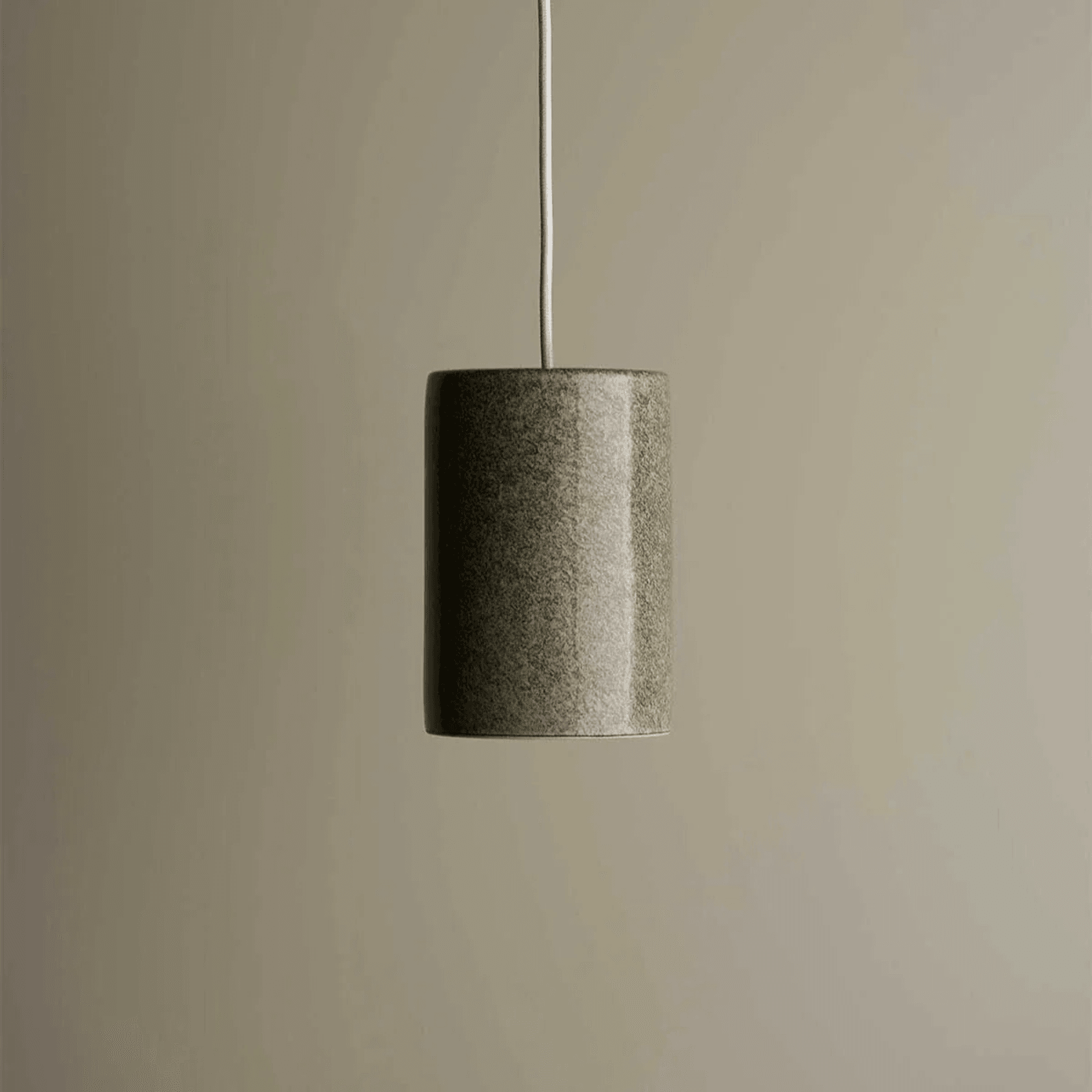 Ceramic Cylinder Pendant Light Small gallery detail image