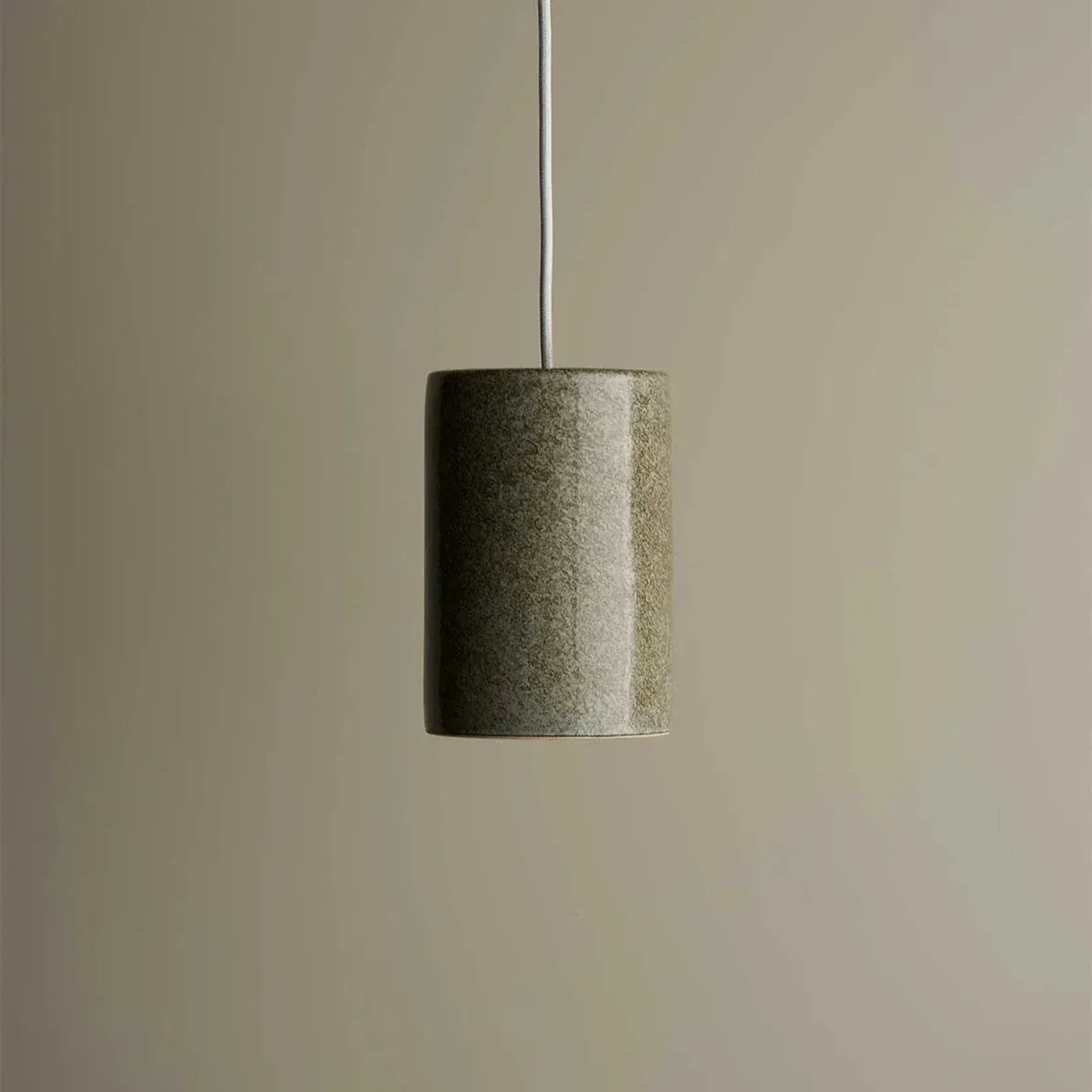 Ceramic Cylinder Pendant Light Small gallery detail image