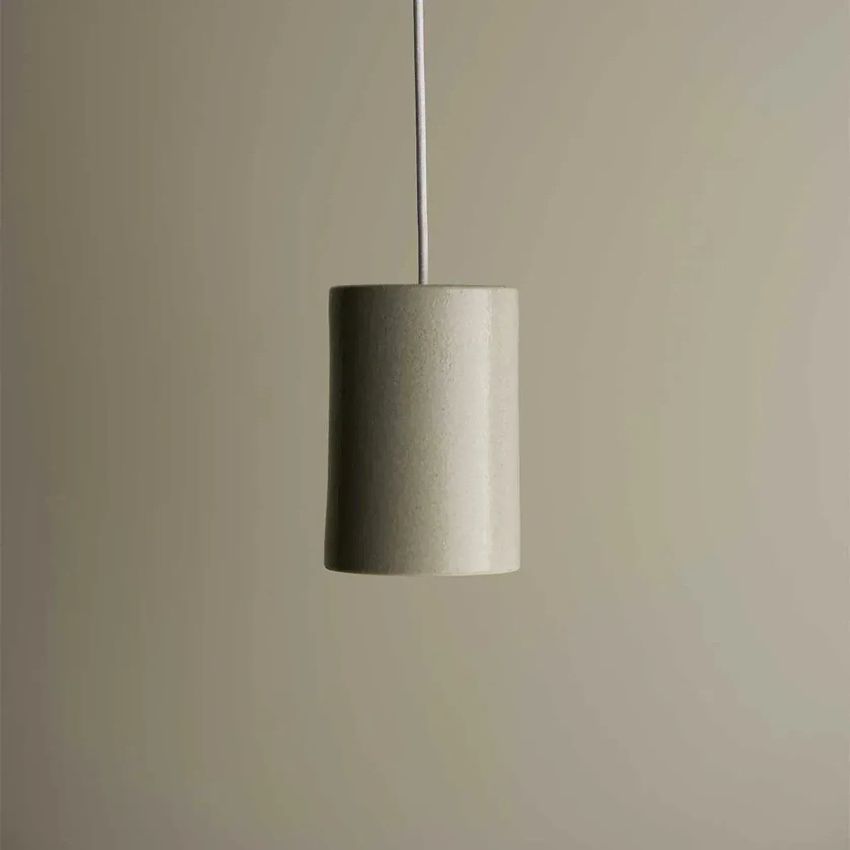 Ceramic Cylinder Pendant Light Small gallery detail image