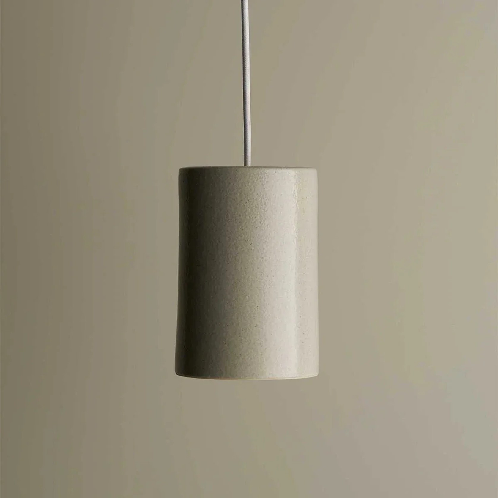 Ceramic Pendant Cylinder Light Large gallery detail image