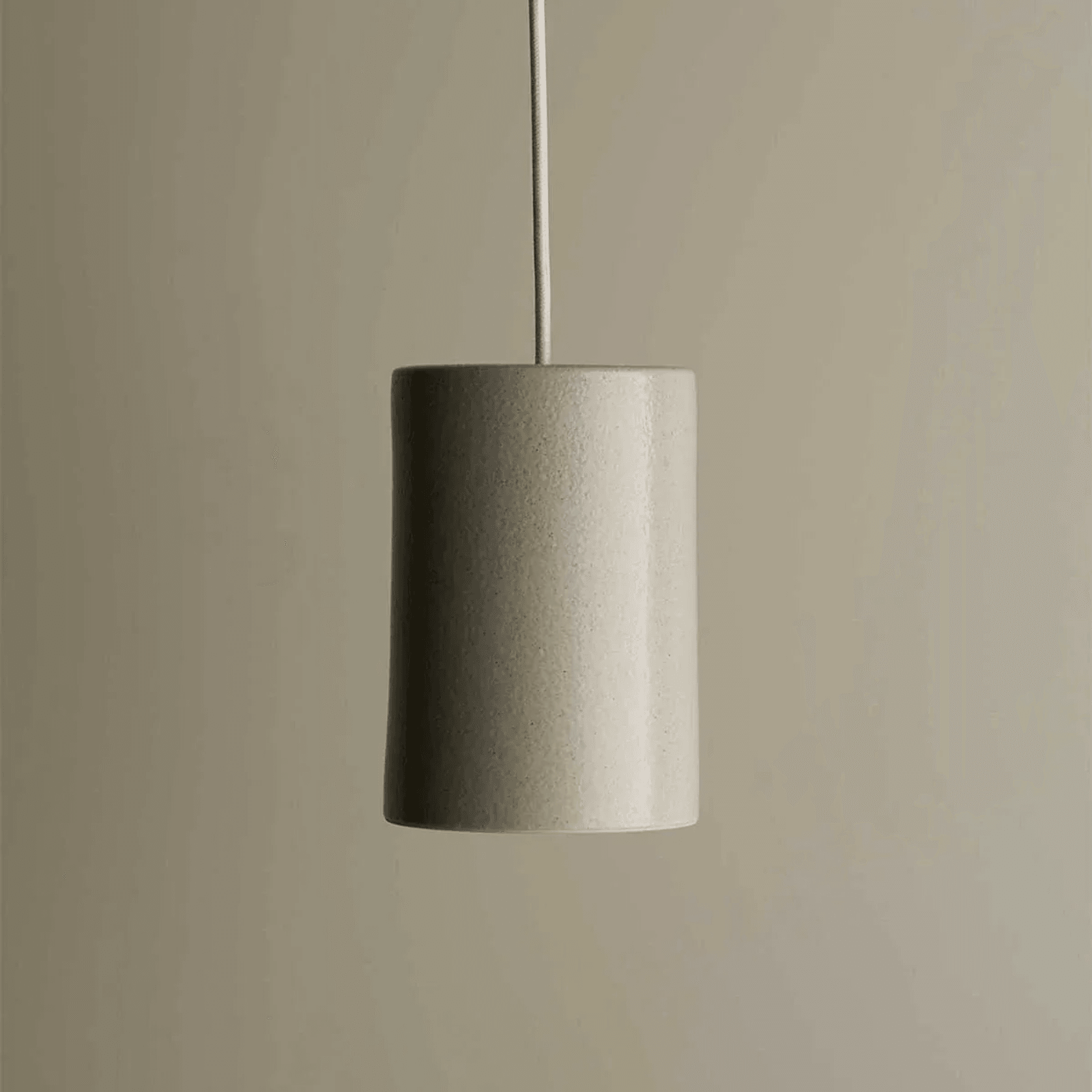 Ceramic Pendant Cylinder Light Large gallery detail image