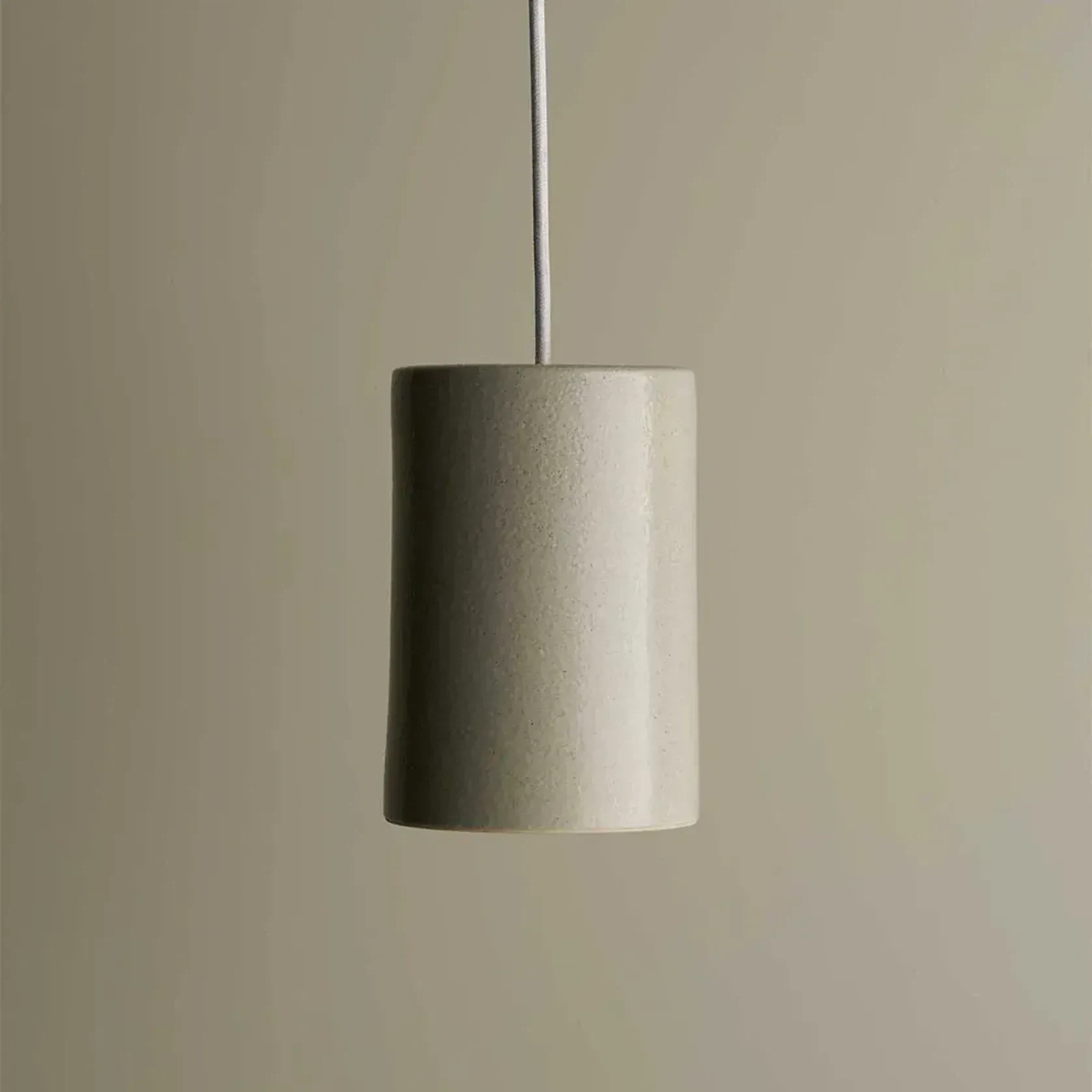 Ceramic Pendant Cylinder Light Large gallery detail image