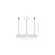 Zeus Halo Pendant 49cm gallery detail image