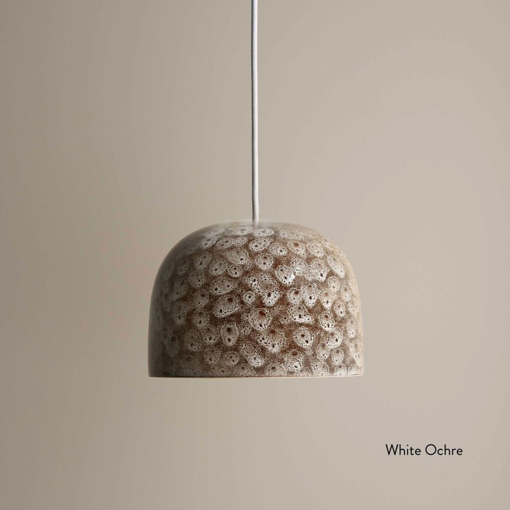 Ceramic Pendant Bell Light Small gallery detail image