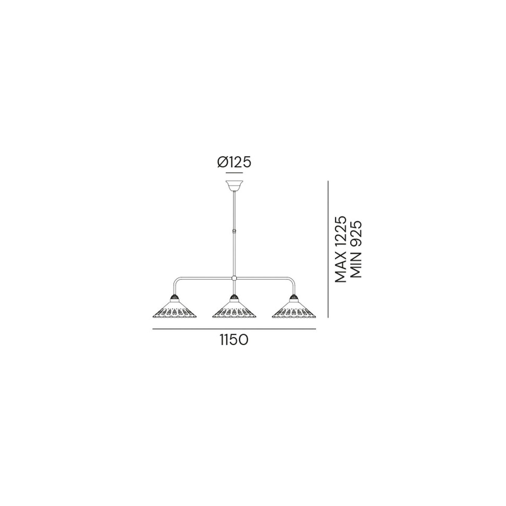 Fiori di Pizzo Suspension Pendant Light gallery detail image