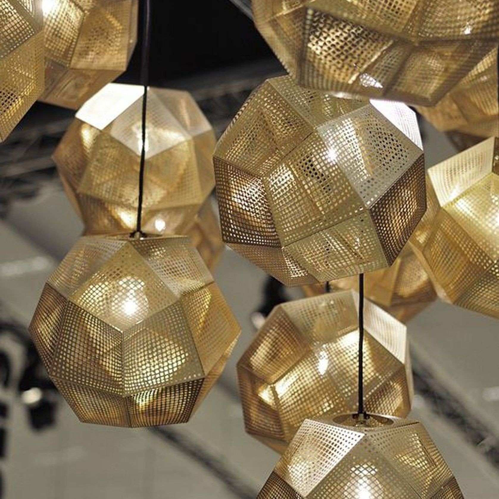 Etch Pendant Brass gallery detail image