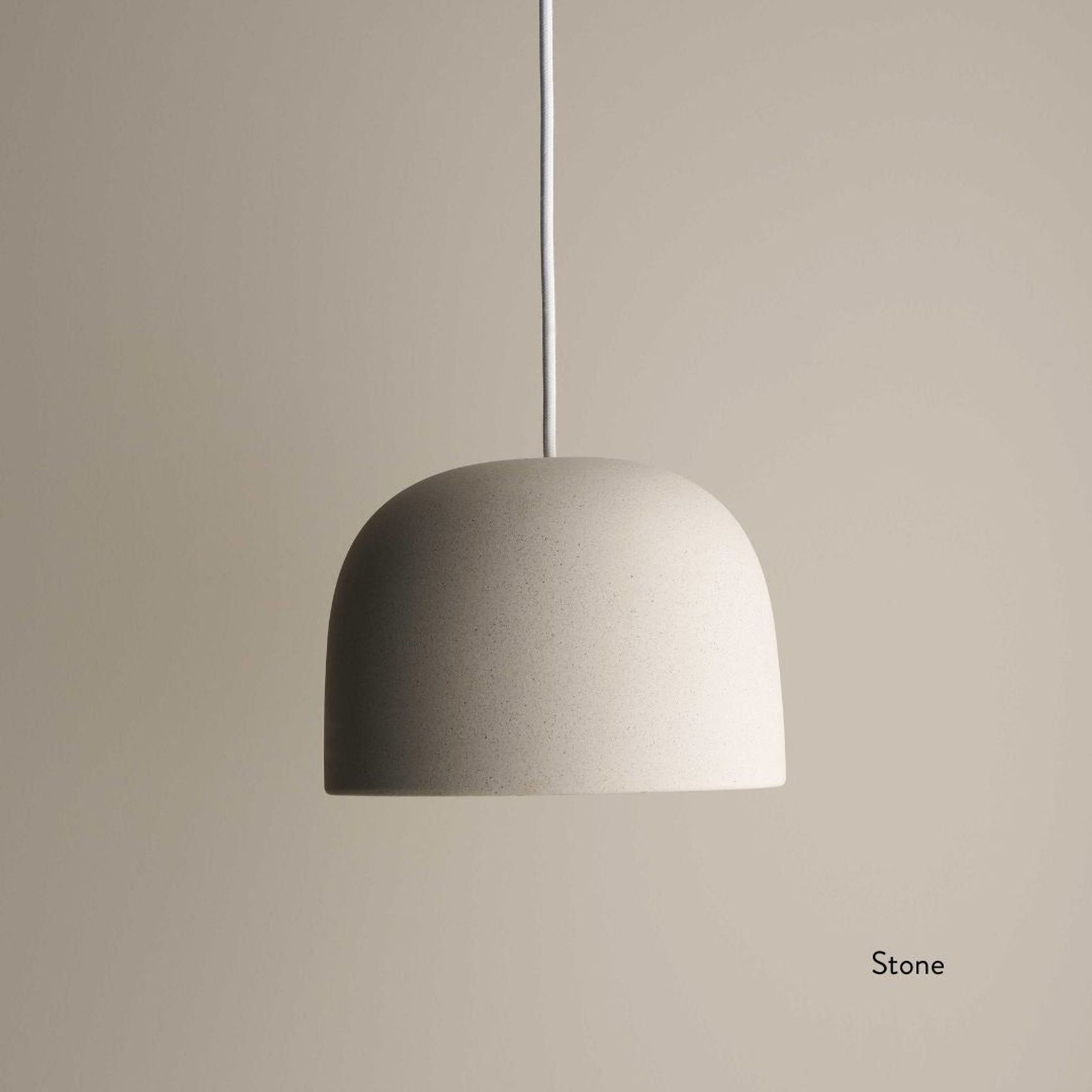 Ceramic Pendant Bell Light Small gallery detail image