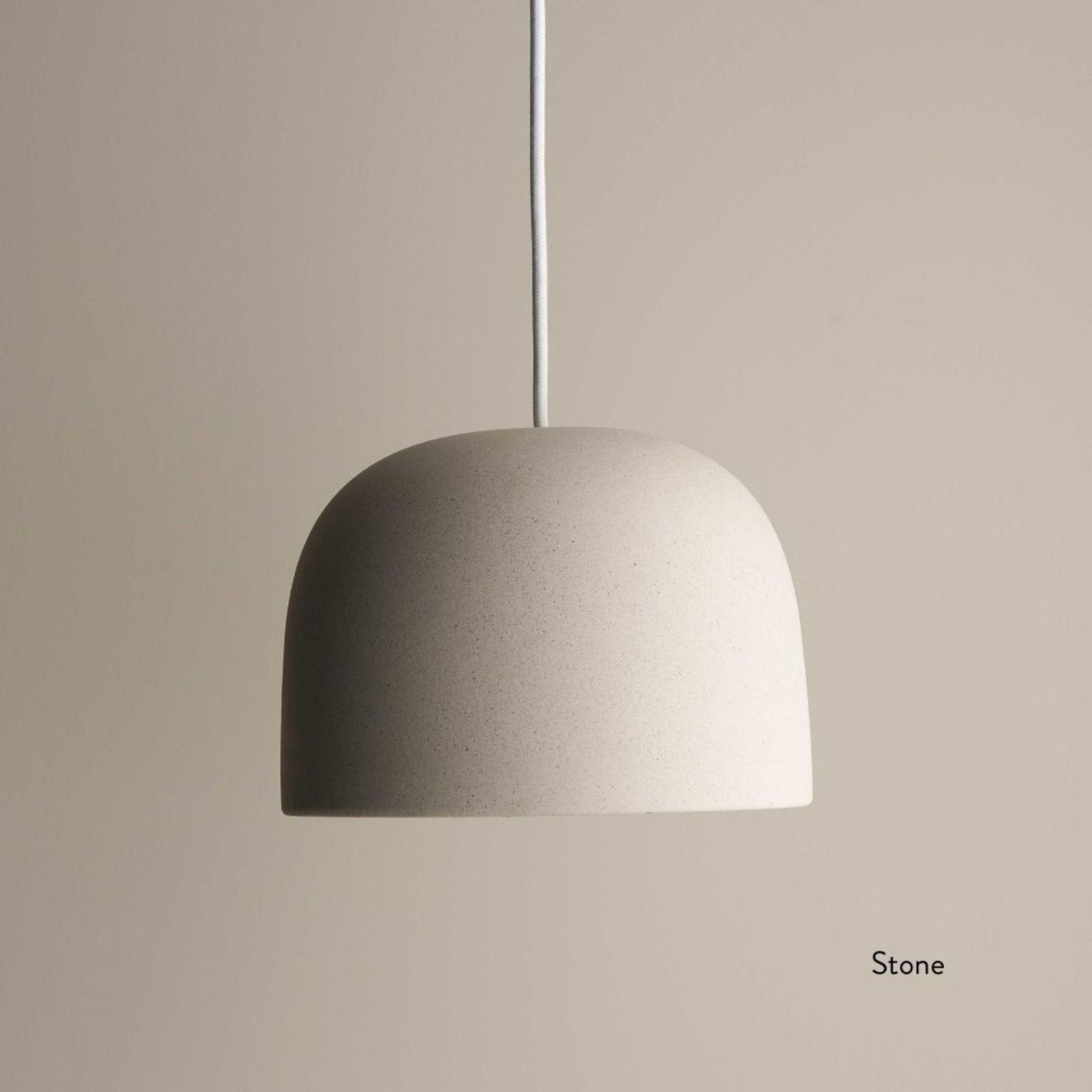 Ceramic Pendant Bell Light Large gallery detail image