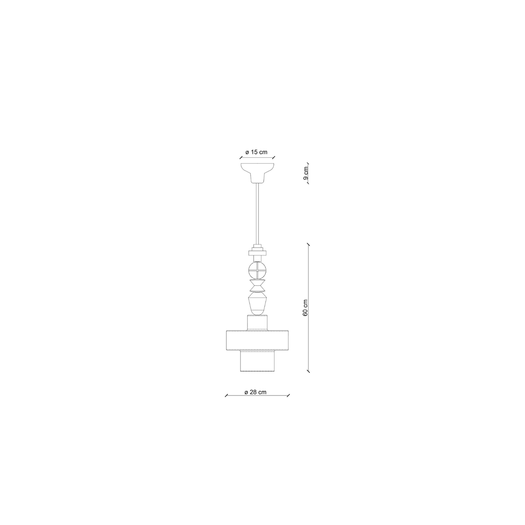 Lariat Short Pendant gallery detail image