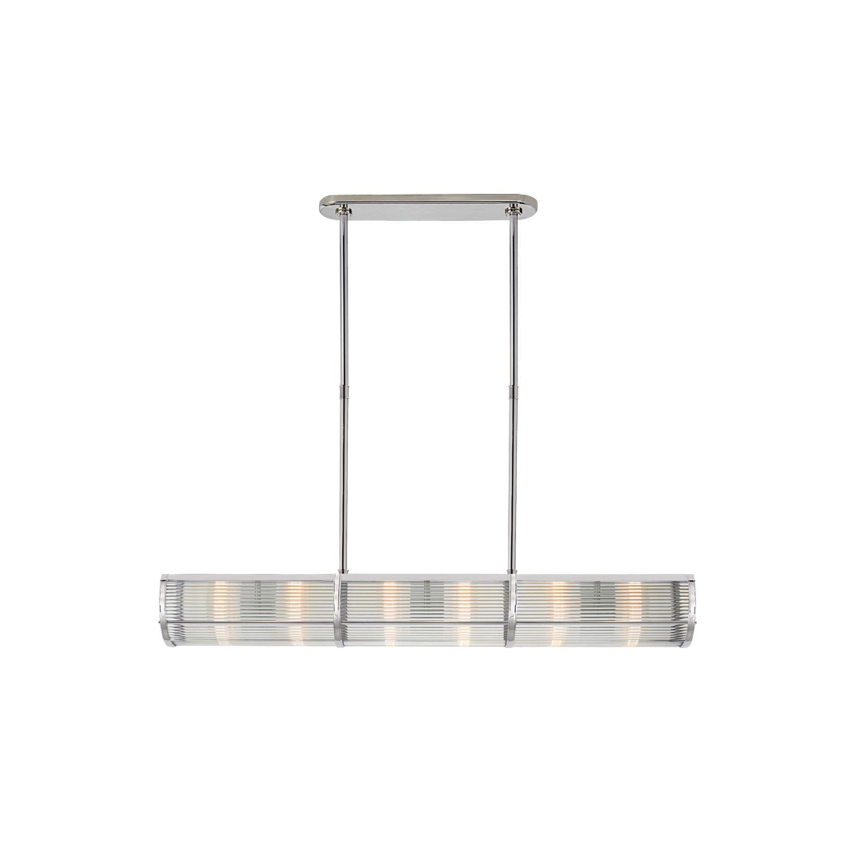 Allen Medium Linear Pendant – Nickel gallery detail image