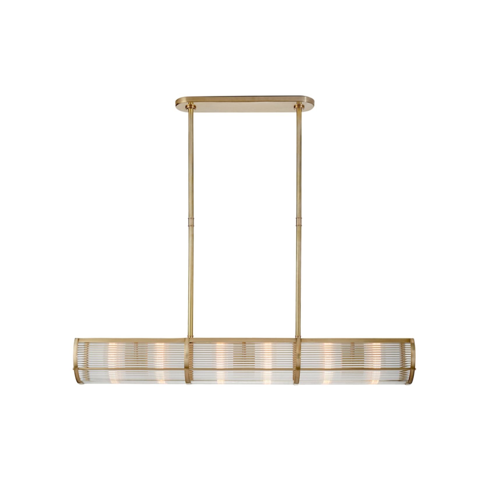 Allen Medium Linear Pendant – Brass gallery detail image