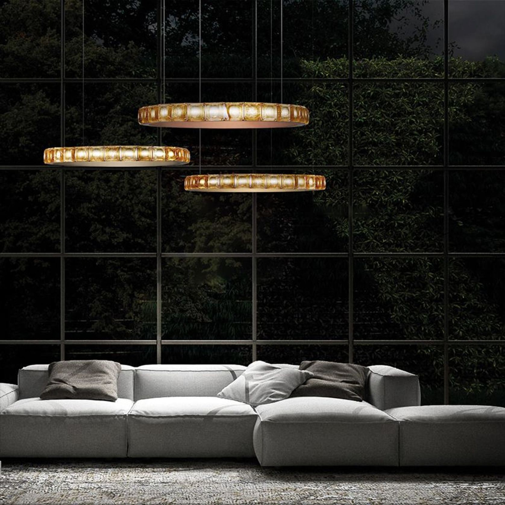 Aura 70cm Circular Pendant gallery detail image