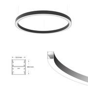 D900mm ORBIT Circular Updown Pendant Light gallery detail image
