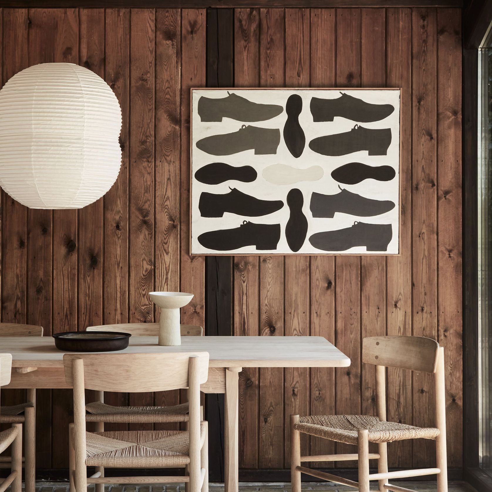 Hotaru Double Bubble Pendant Light - Large gallery detail image