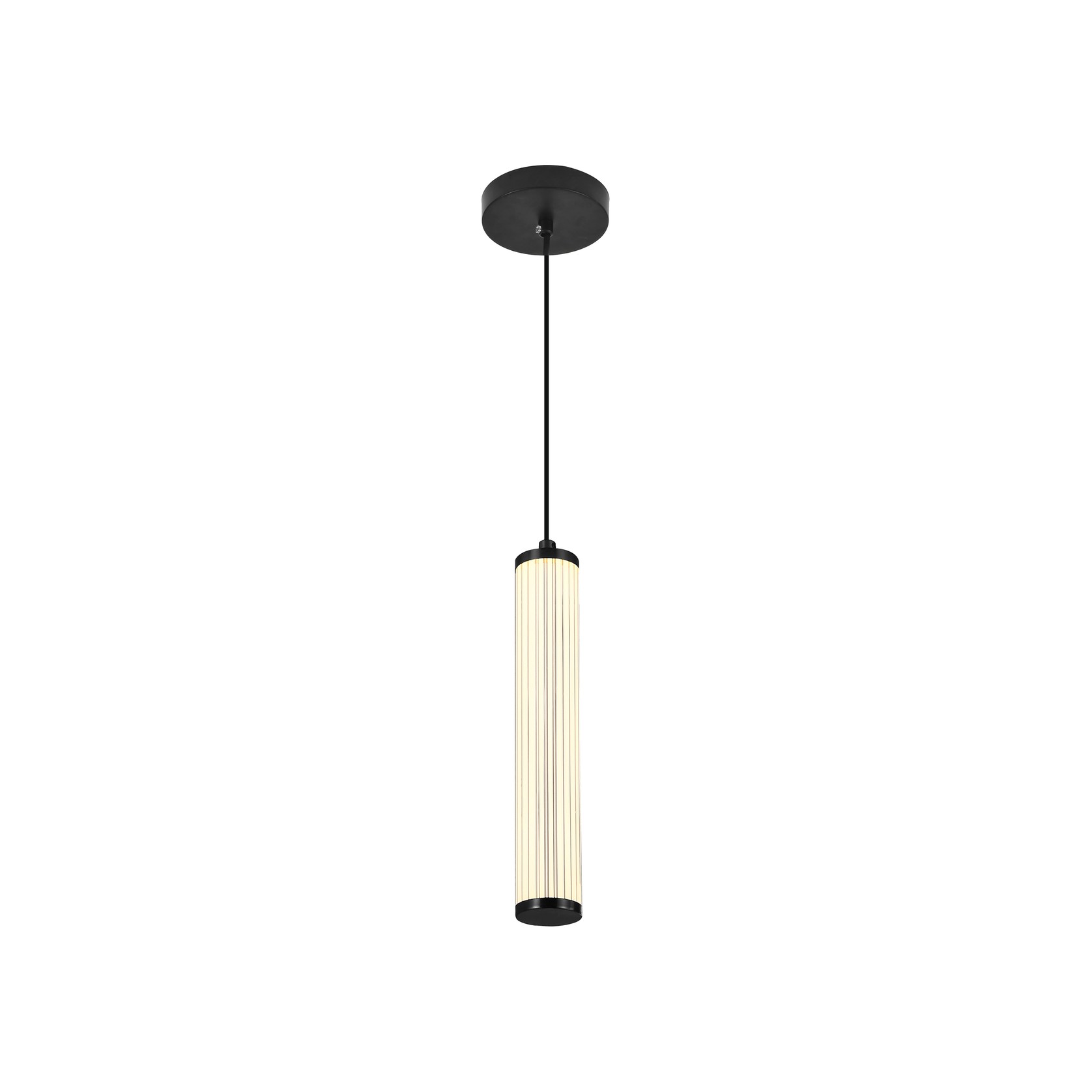 Charm Acrylic Fluted Pendant Light gallery detail image