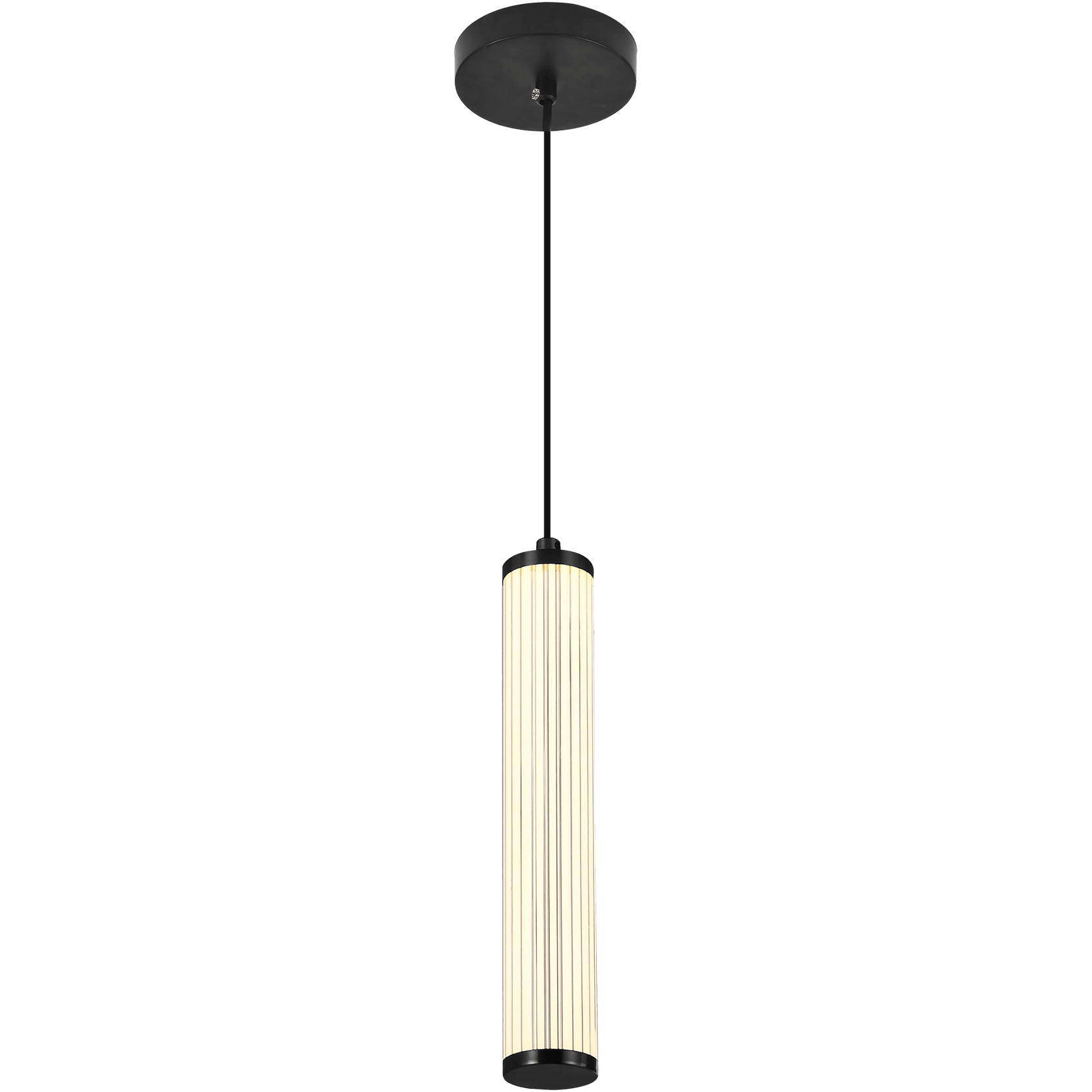 Charm Acrylic Fluted Pendant Light gallery detail image