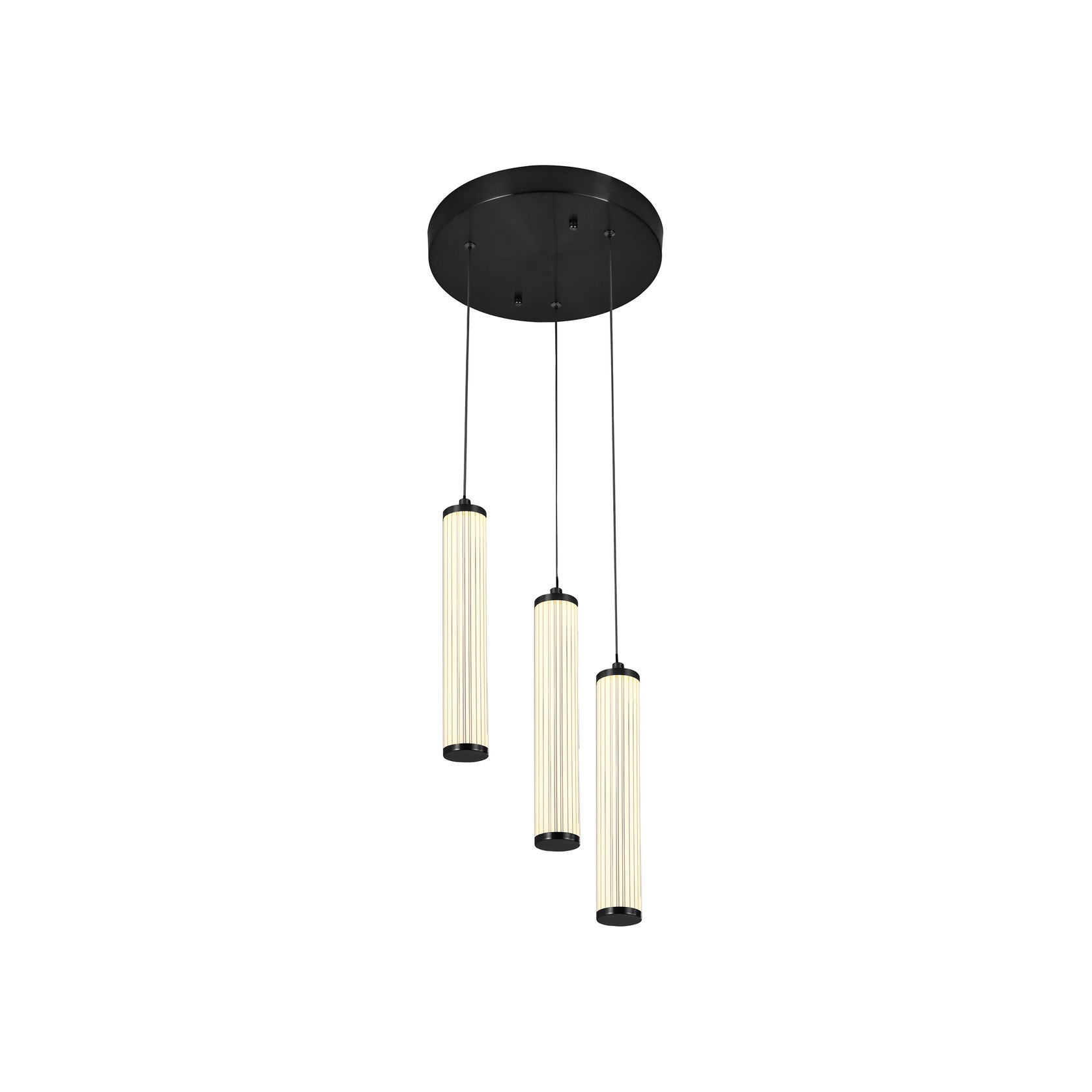 Charm Acrylic Fluted Pendant Light gallery detail image
