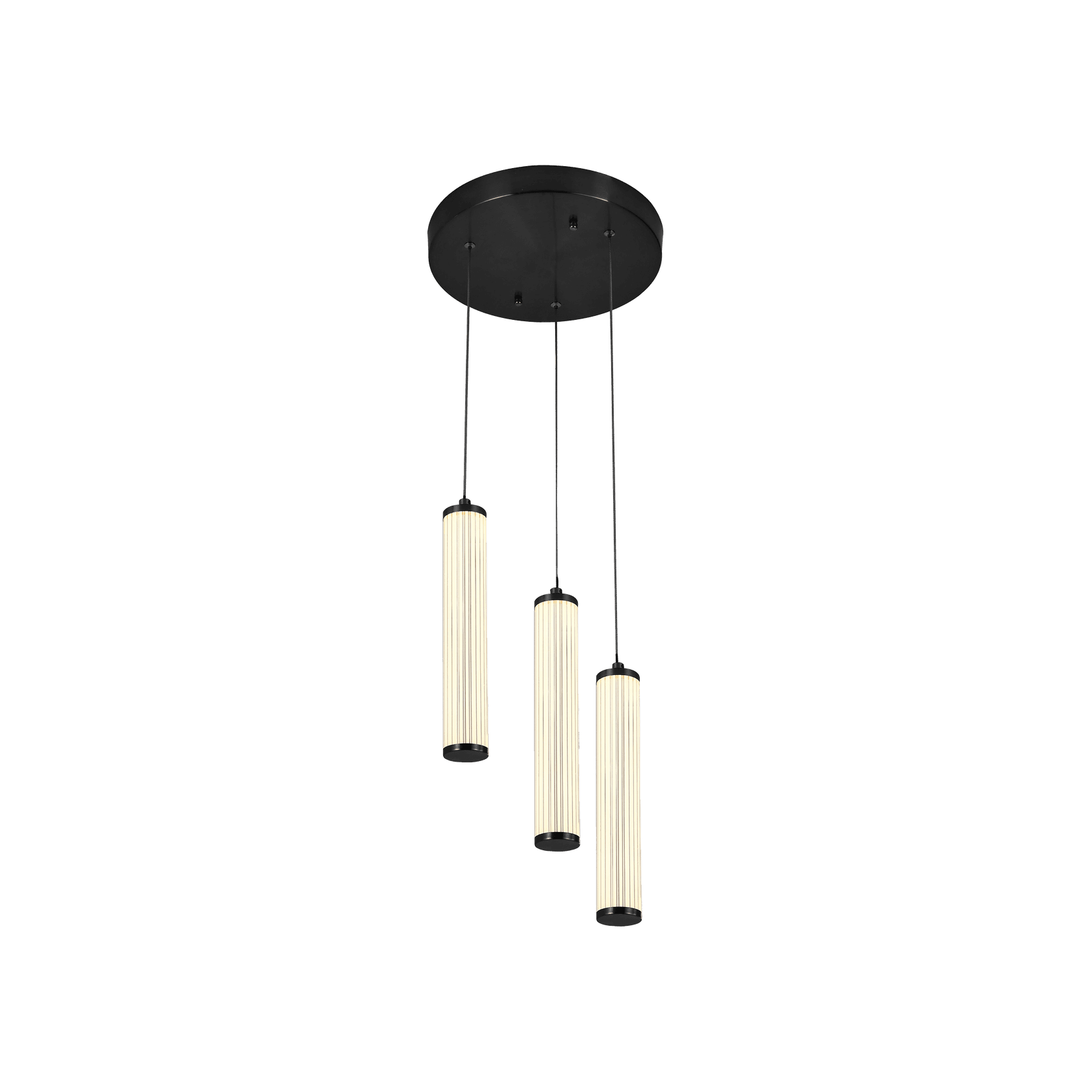 Charm Acrylic Fluted Pendant Light gallery detail image