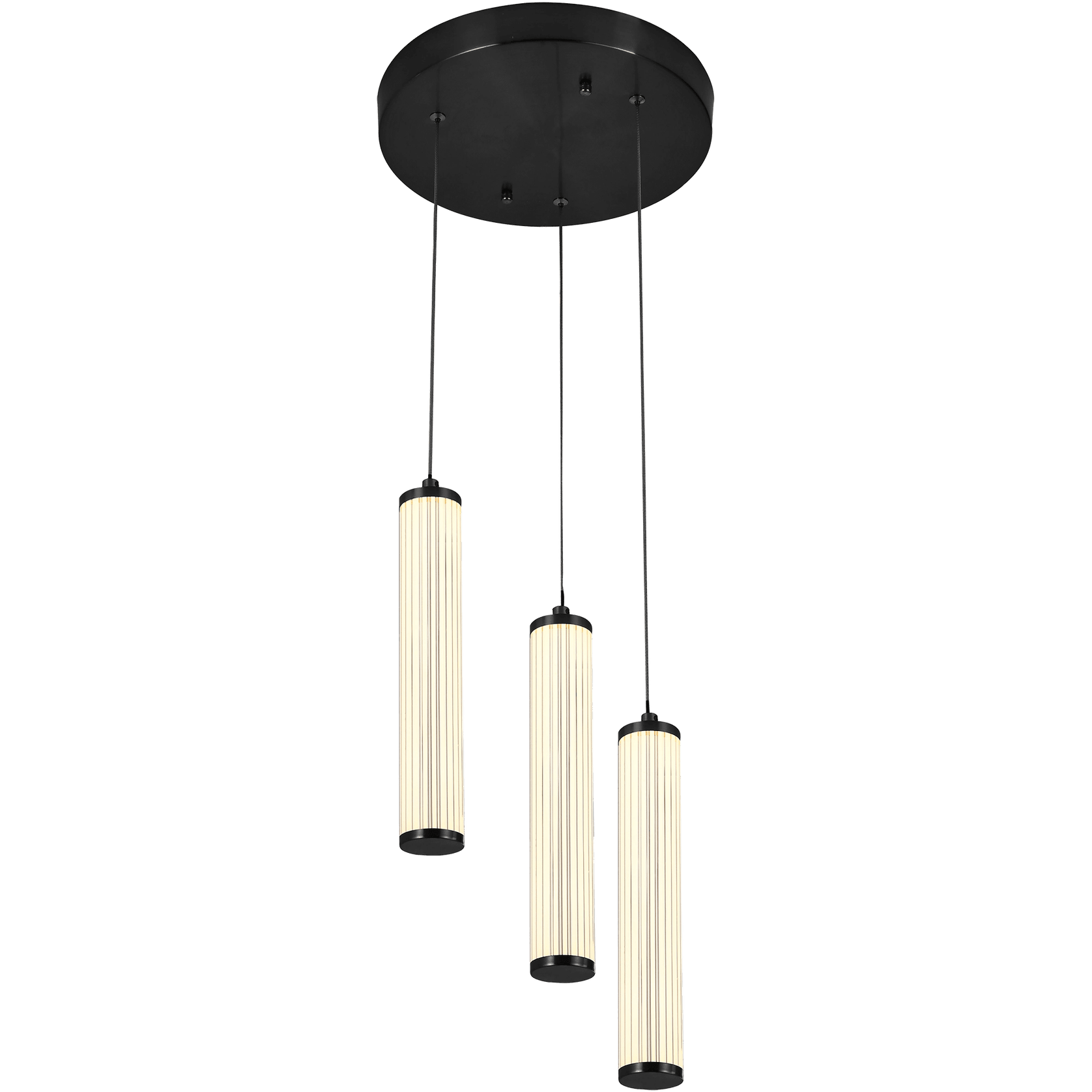 Charm Acrylic Fluted Pendant Light gallery detail image