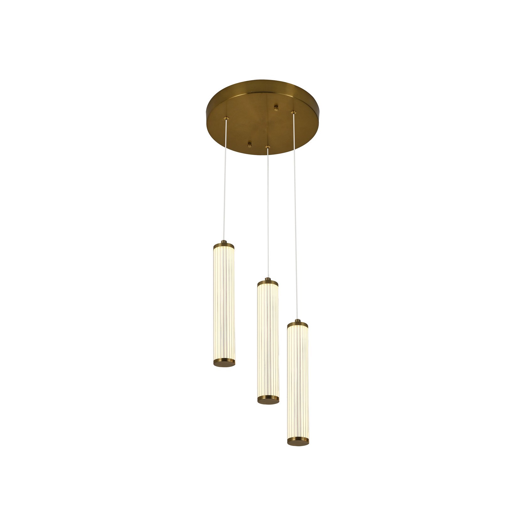 Charm Acrylic Fluted Pendant Light gallery detail image