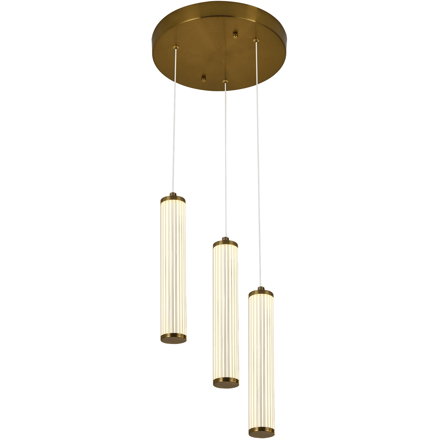 Charm Acrylic Fluted Pendant Light gallery detail image