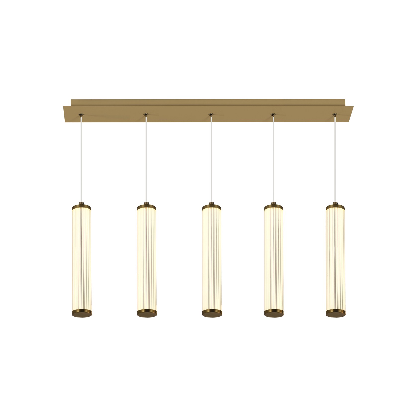 Charm Acrylic Fluted Pendant Light gallery detail image