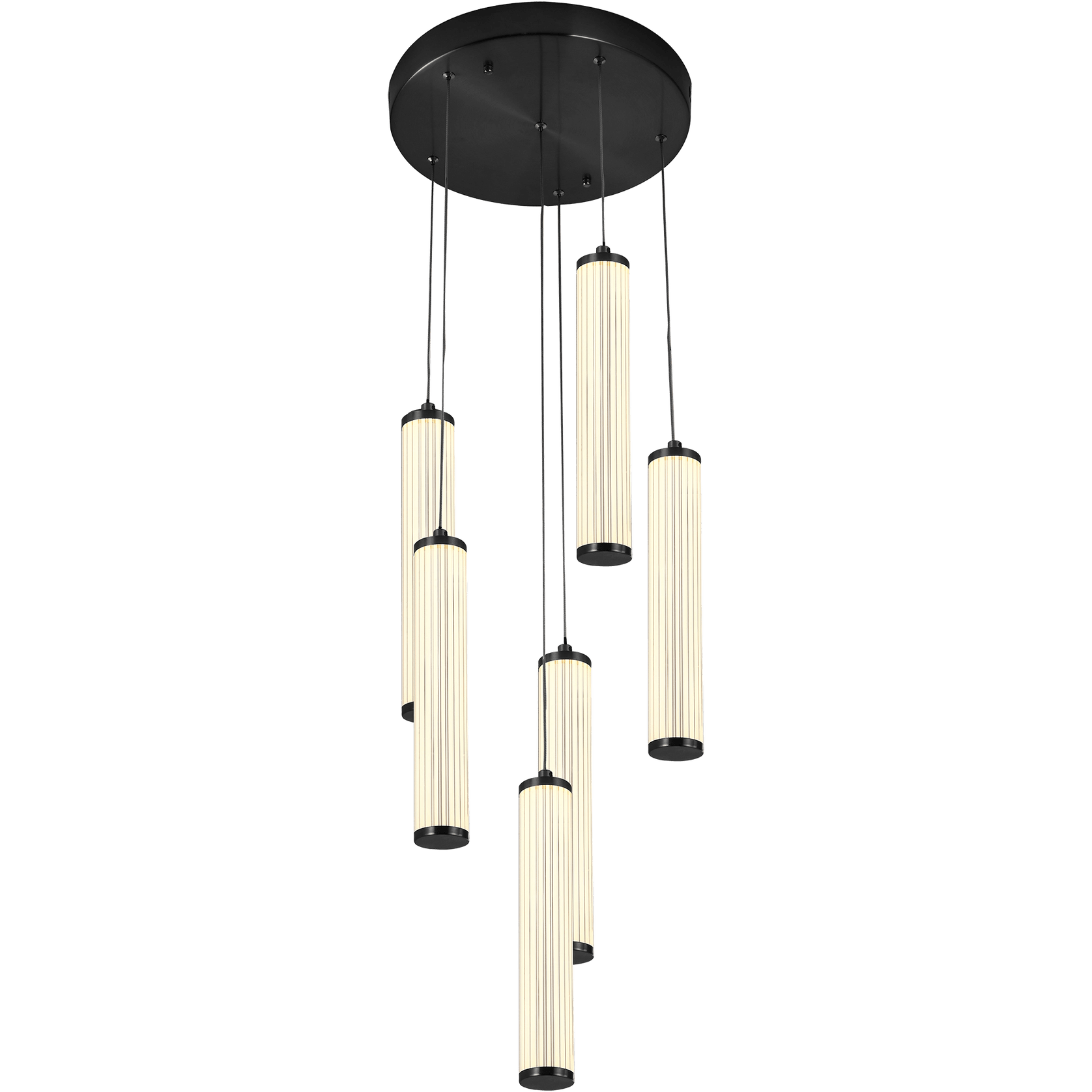 Charm Acrylic Fluted Pendant Light gallery detail image
