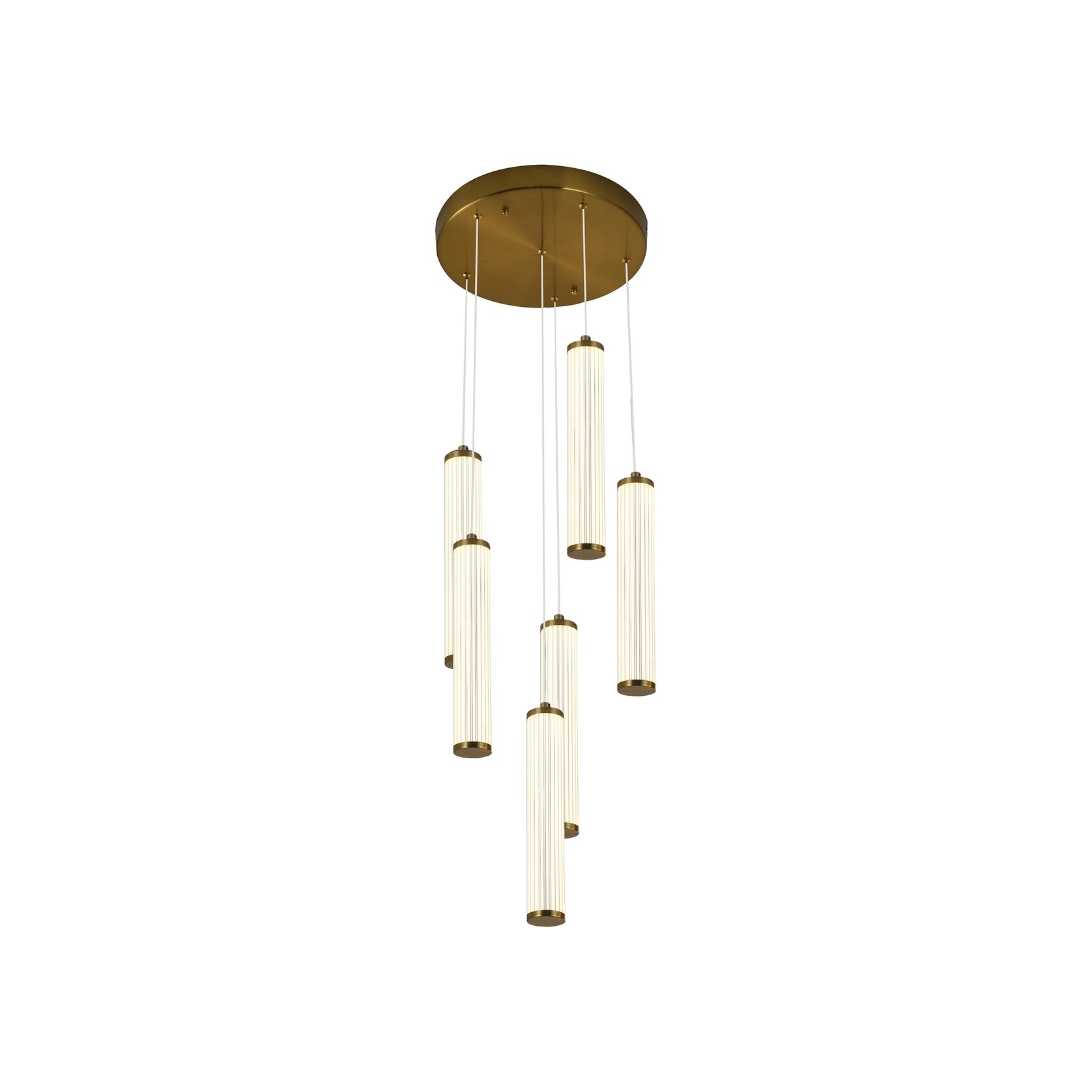 Charm Acrylic Fluted Pendant Light gallery detail image