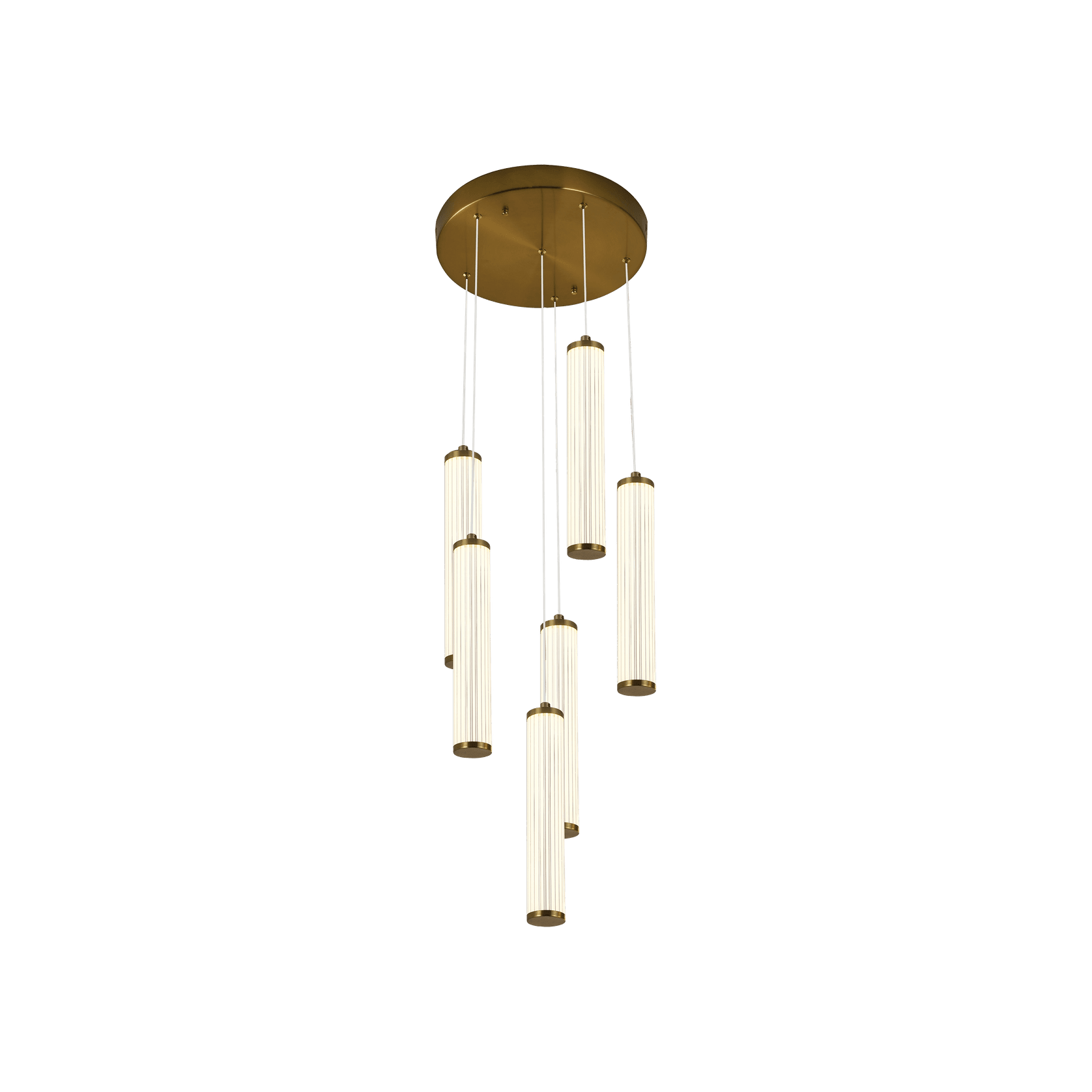 Charm Acrylic Fluted Pendant Light gallery detail image
