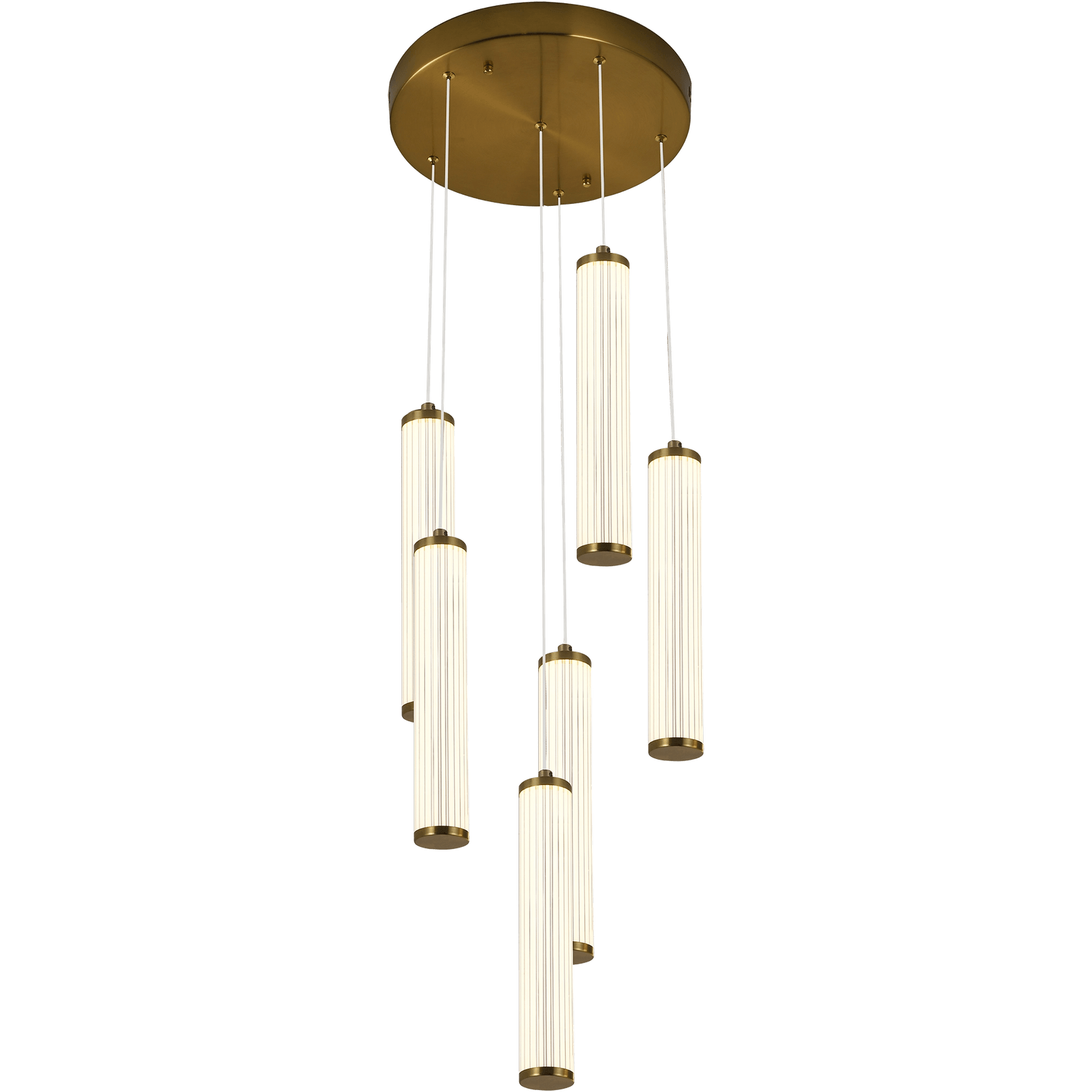 Charm Acrylic Fluted Pendant Light gallery detail image