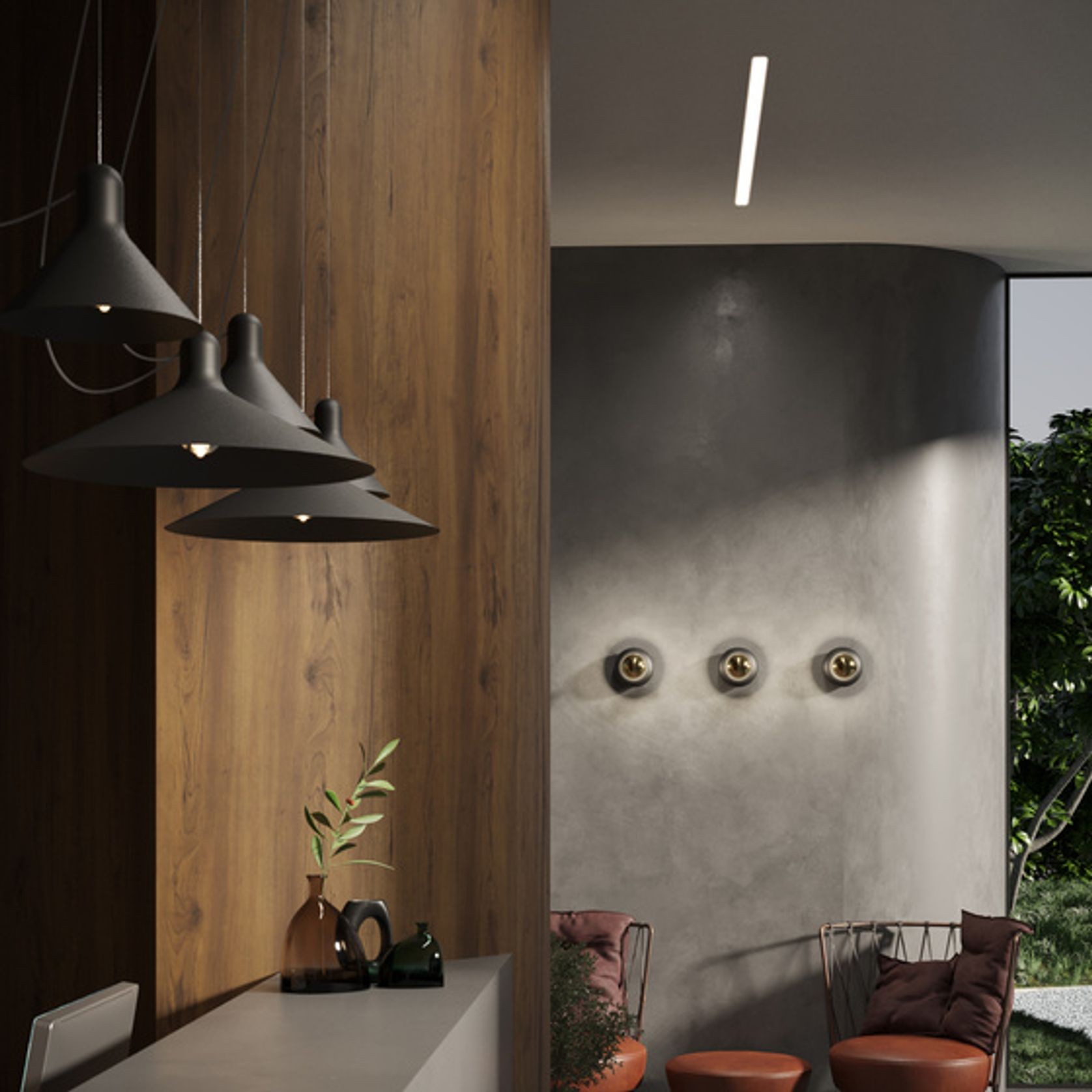 CONA E27 Suspended Light gallery detail image