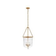 Cambridge Medium Smoke Bell Lantern – Brass gallery detail image