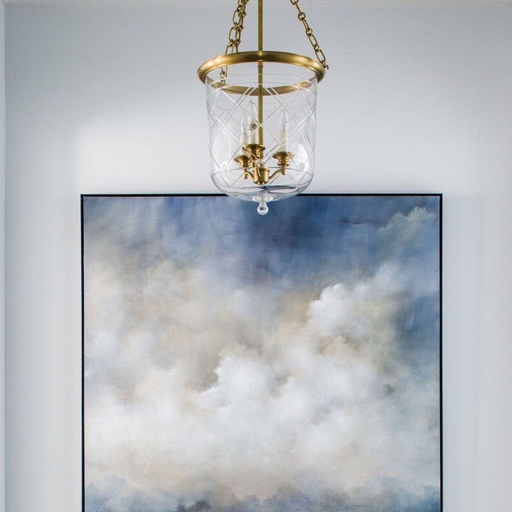Visual Comfort Lauren Ralph Lauren Cambridge Medium Smoke Bell Lantern gallery detail image