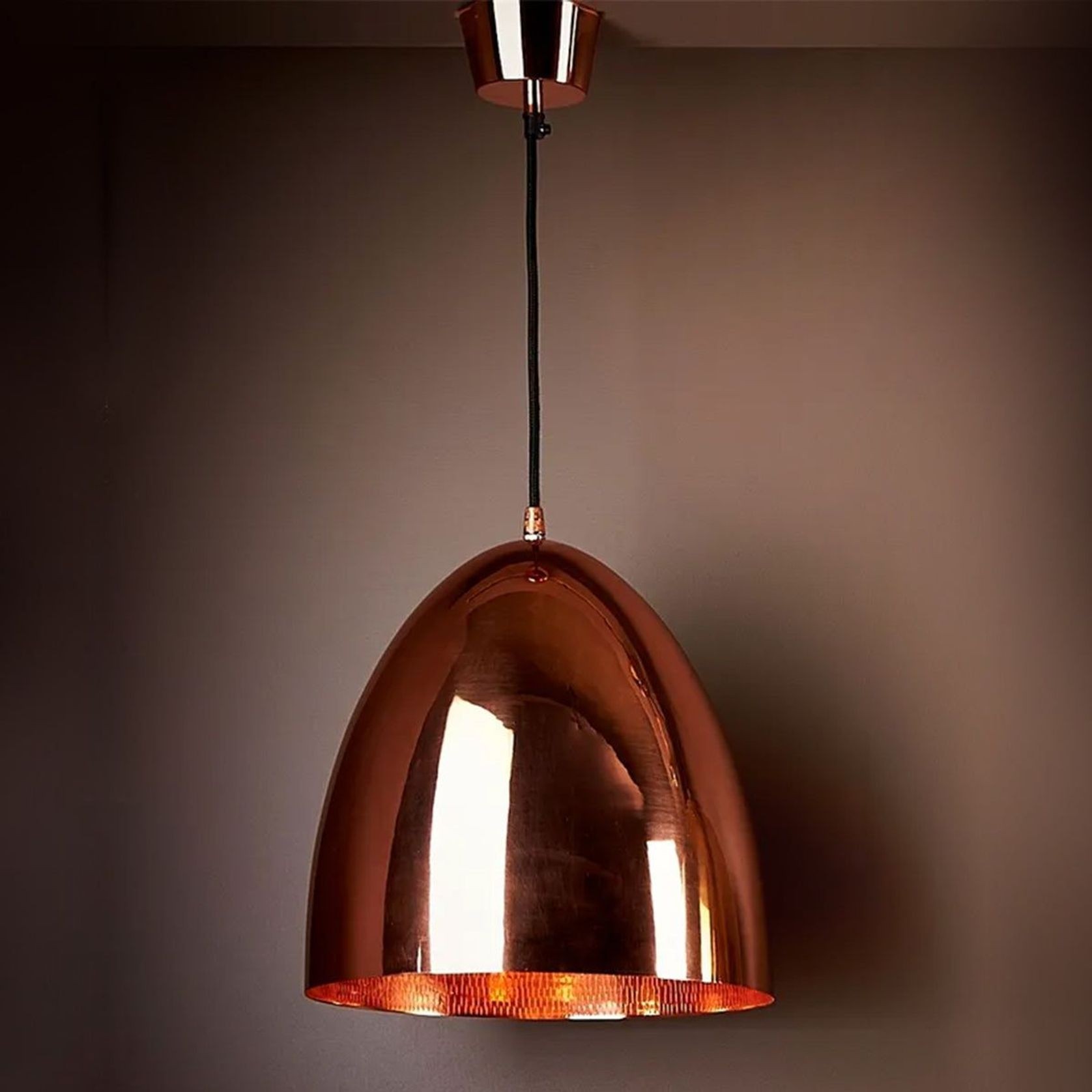 Casque Copper Pendant Light gallery detail image