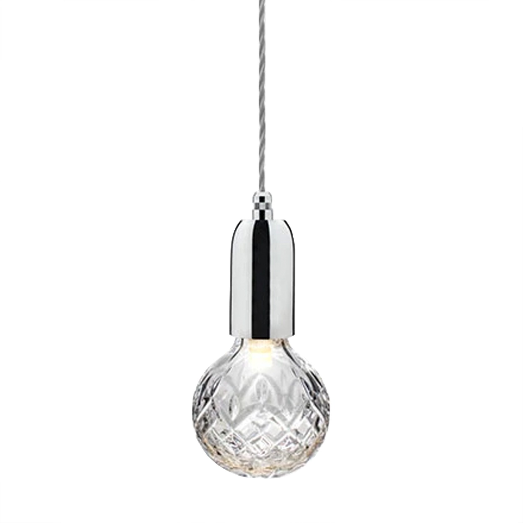 Clear Crystal Bulb pendant gallery detail image
