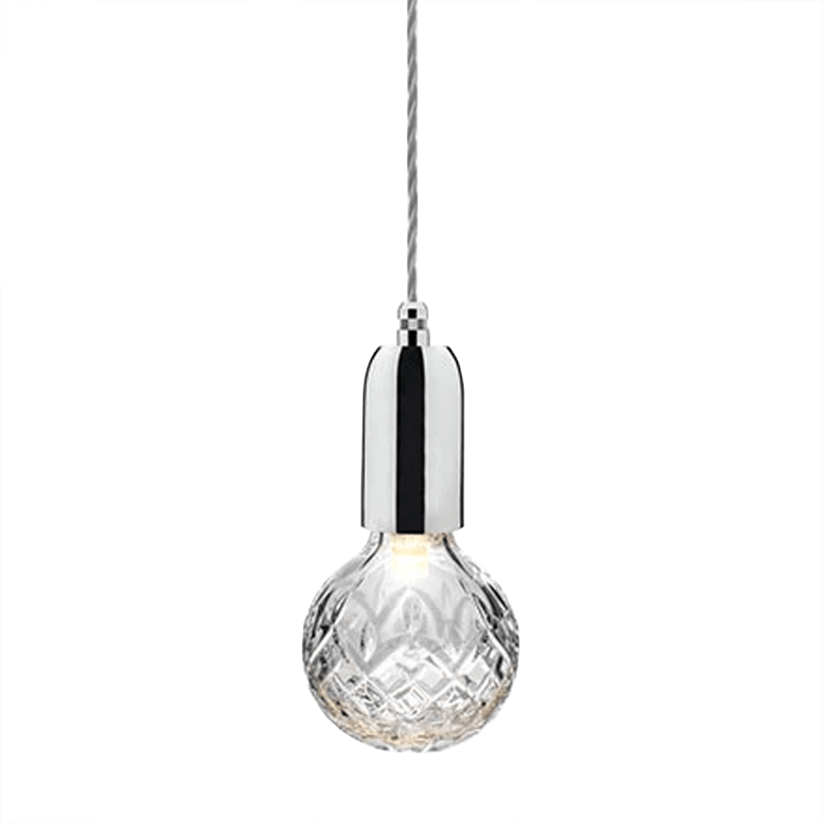 Clear Crystal Bulb pendant gallery detail image