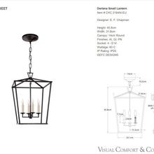 Visual Comfort E. F. Chapman Darlana Small Lantern gallery detail image