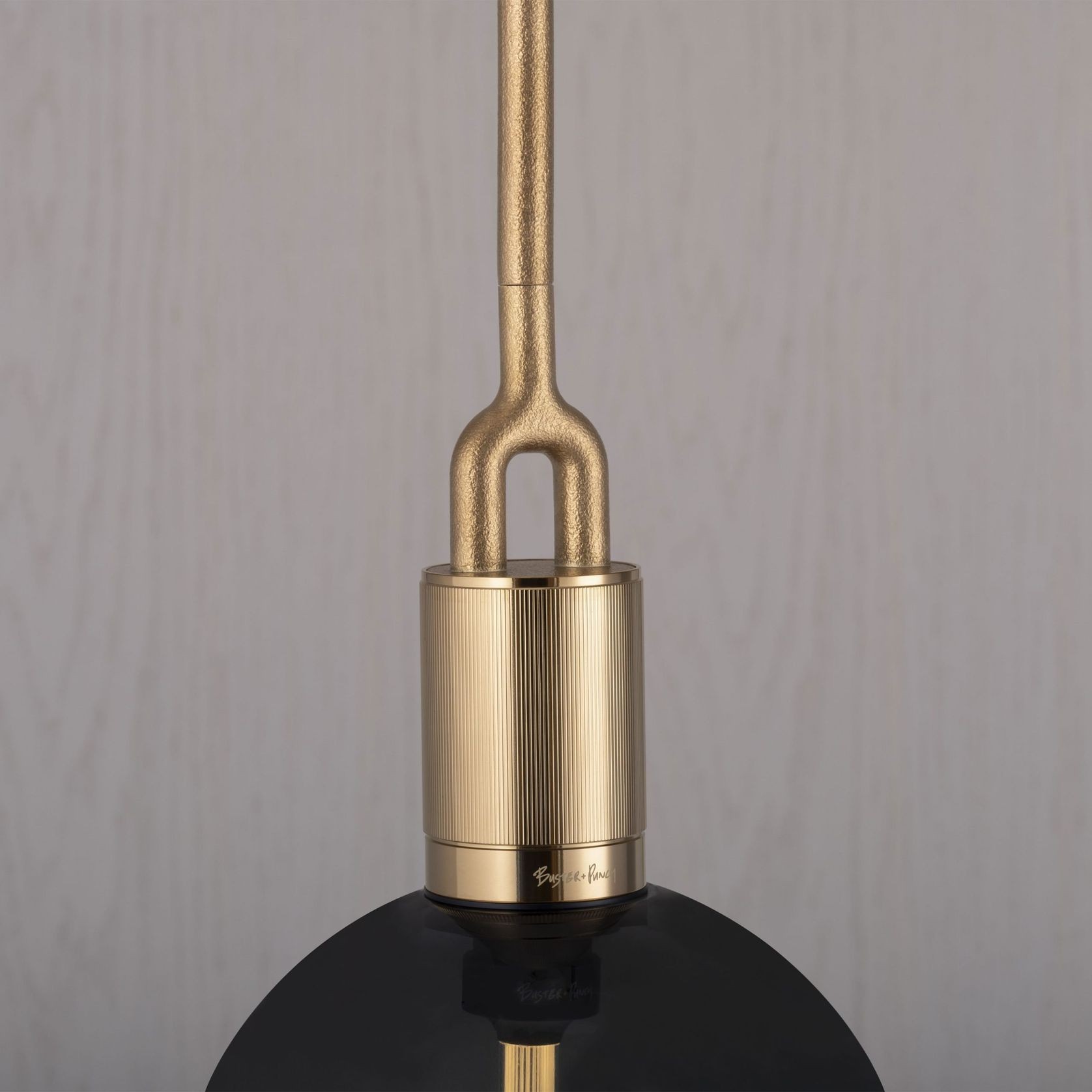 Forked Globe Pendant Light - Smoked gallery detail image
