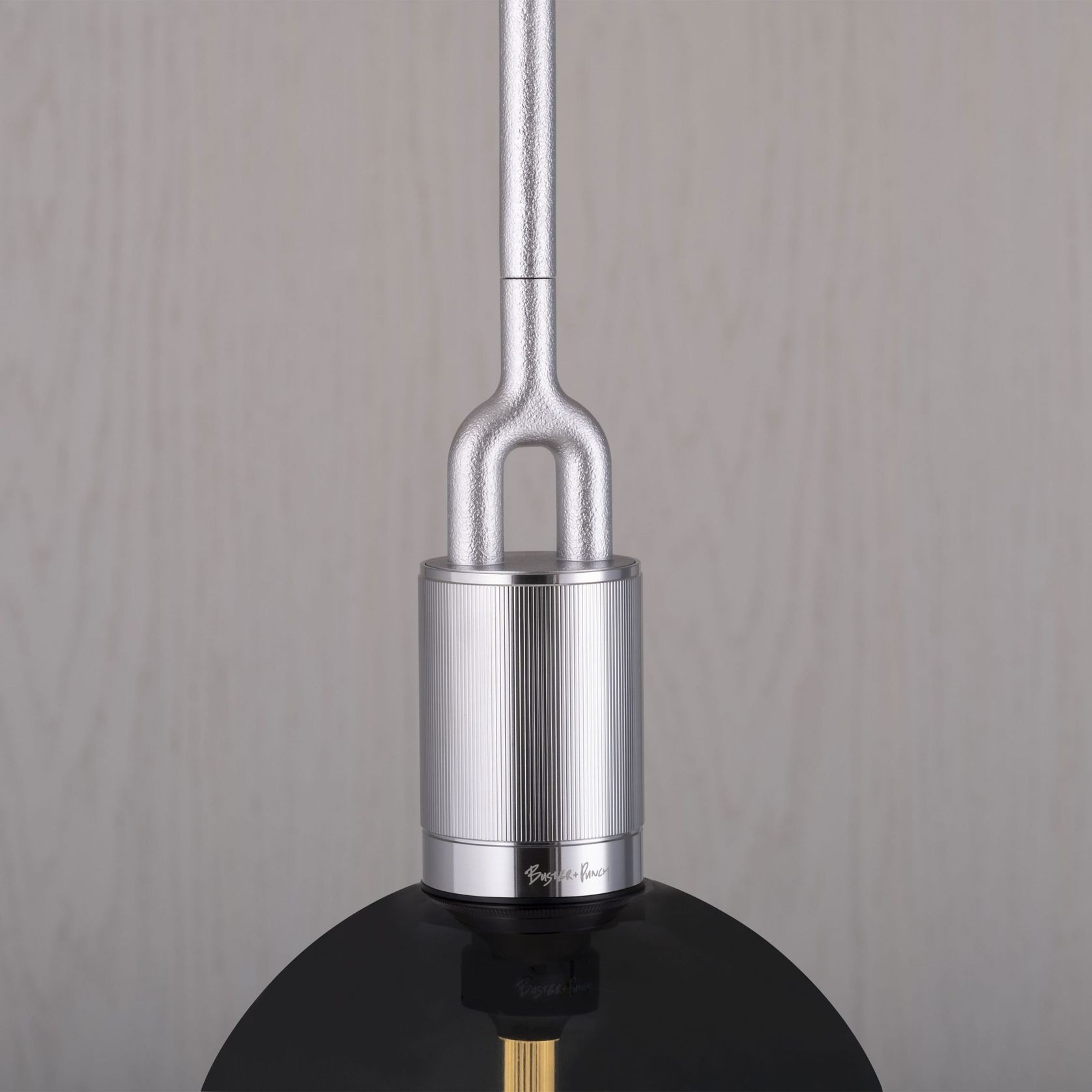 Forked Globe Pendant Light - Smoked gallery detail image