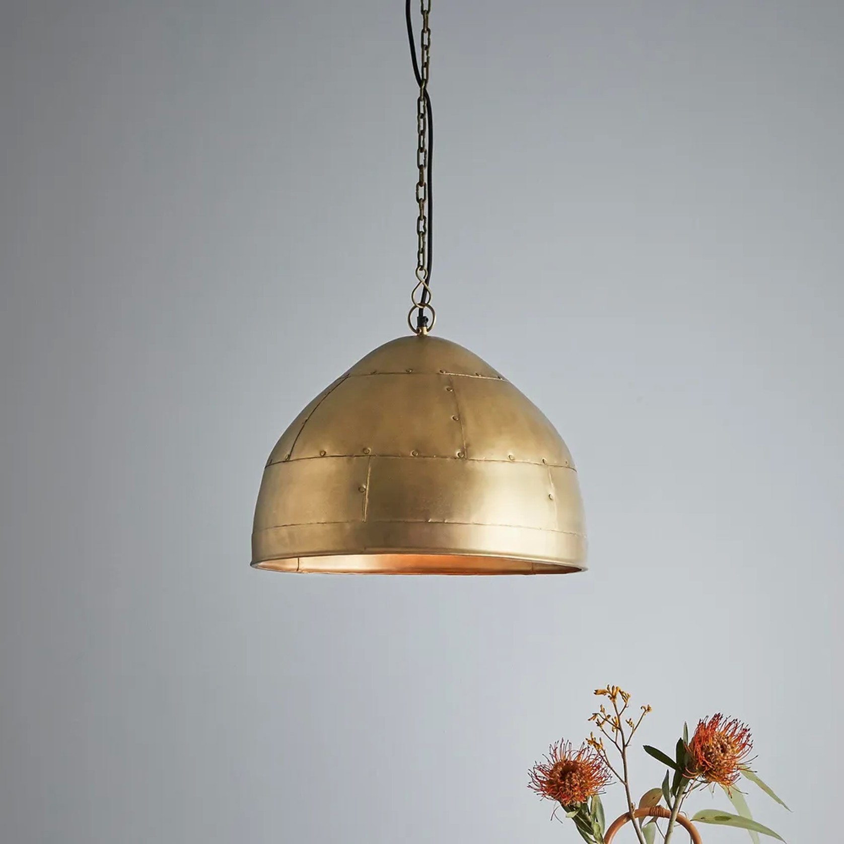 Gaia Brass Pendant gallery detail image